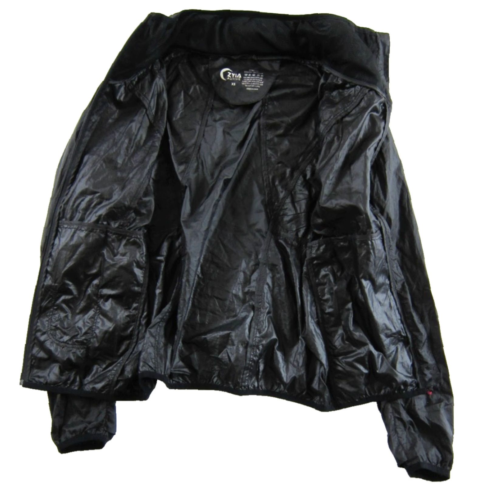 Pinko ZYIA Active Windbreaker Jacket Women XS Black Lightweight Full Zip Hooded Windbreaker Jacket Women XS Black - Size XS / US 0-2 / IT 36-38 - 4 Thumbnail
