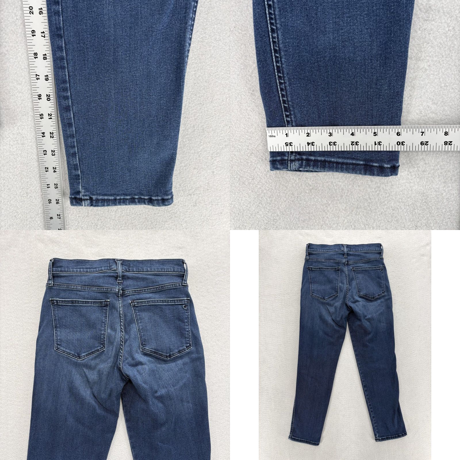 Madewell Madewell Jeans Womens 28 Blue Medium Wash Slim Mid-Rise Stovepipe Denim Small Business Pet Free Storage 5-Pocket Size 28" / US 6 / IT 42 - 8 Thumbnail