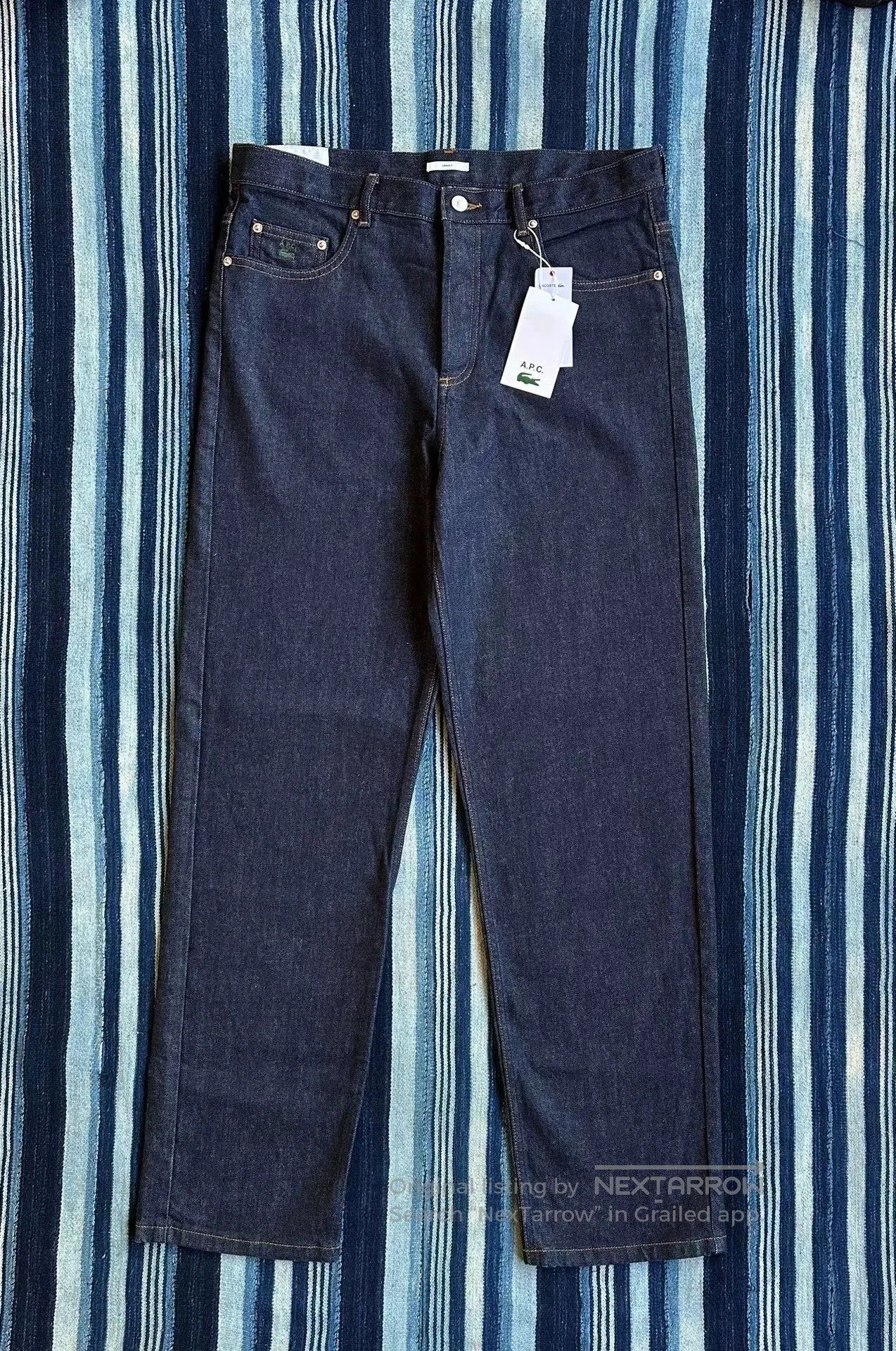 A.P.C. A.P.C X Lacoste Standard Indigo Denim Pants. Size US 32 / EU 48 - 1 Thumbnail