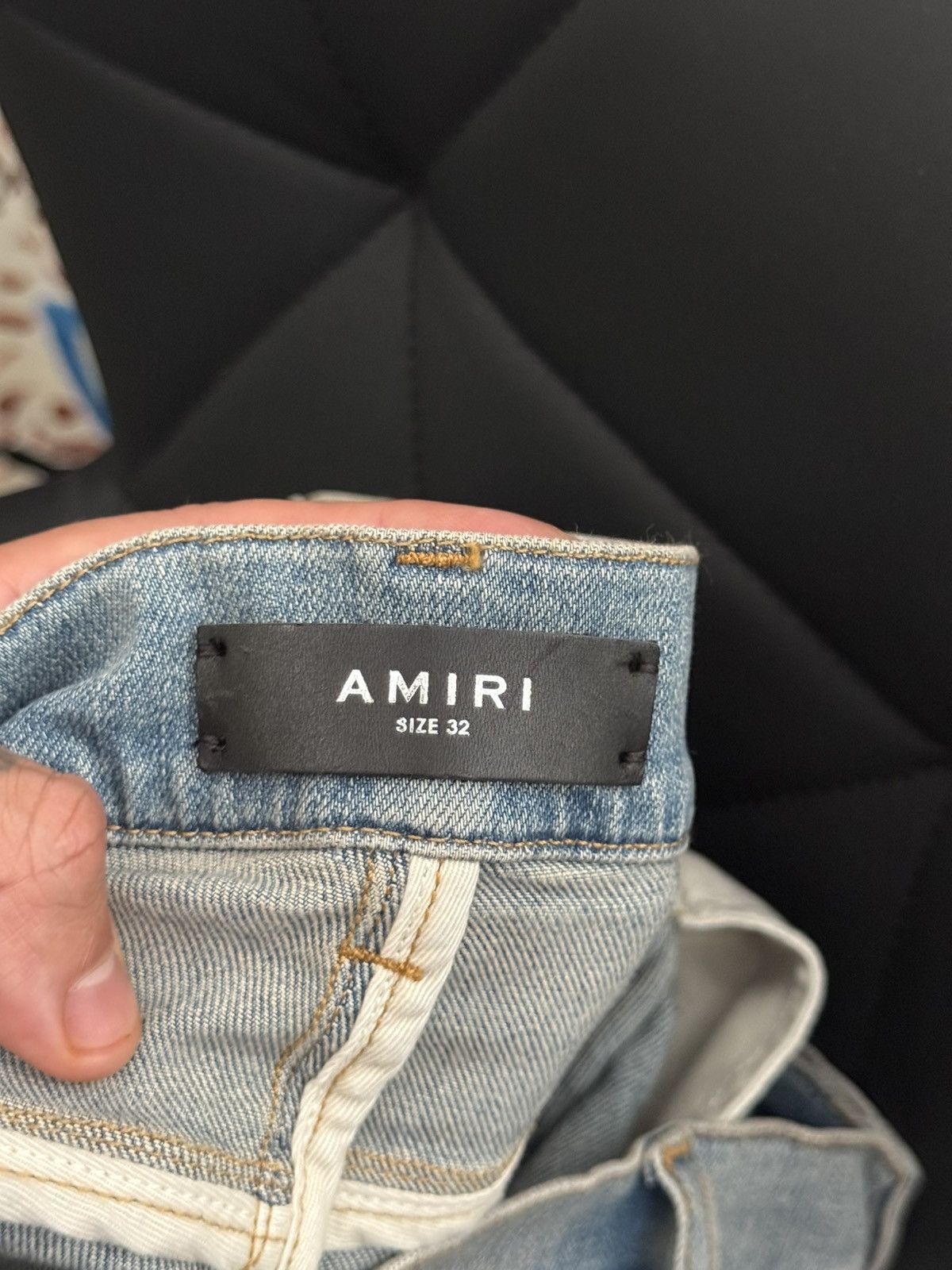 Amiri Amiri checkered patch mx1 jeans Size US 32 / EU 48 - 10 Thumbnail