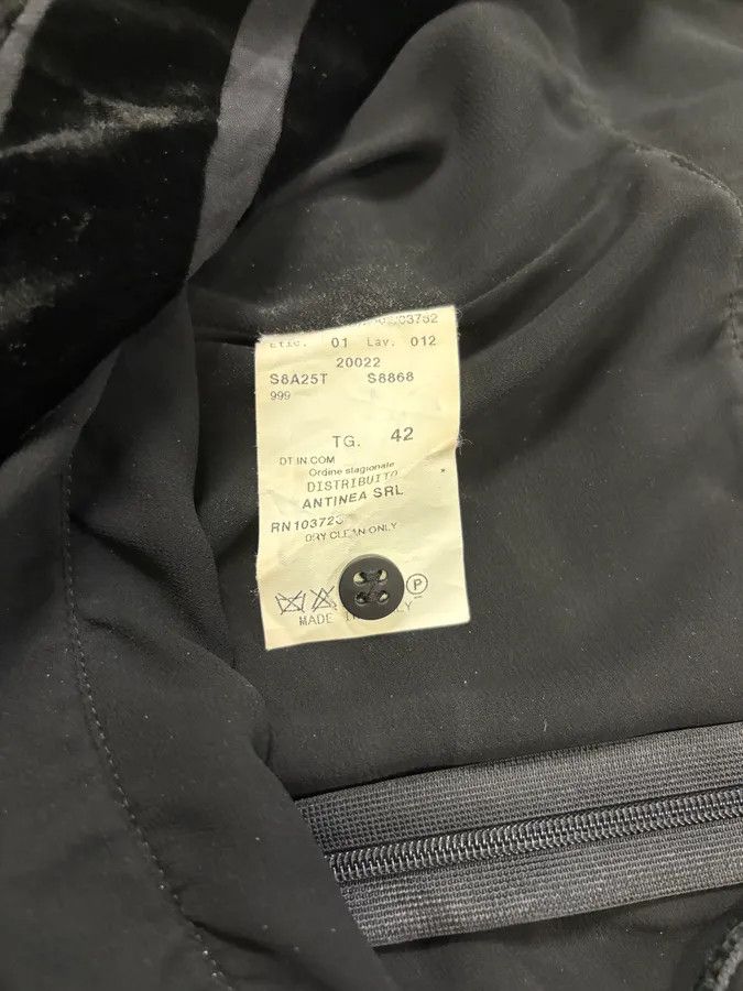 Designer × Emporio Armani × Vintage AW2002 Emporio Armani Black Velvet Dress Size M / US 6-8 / IT 42-44 - 5 Thumbnail