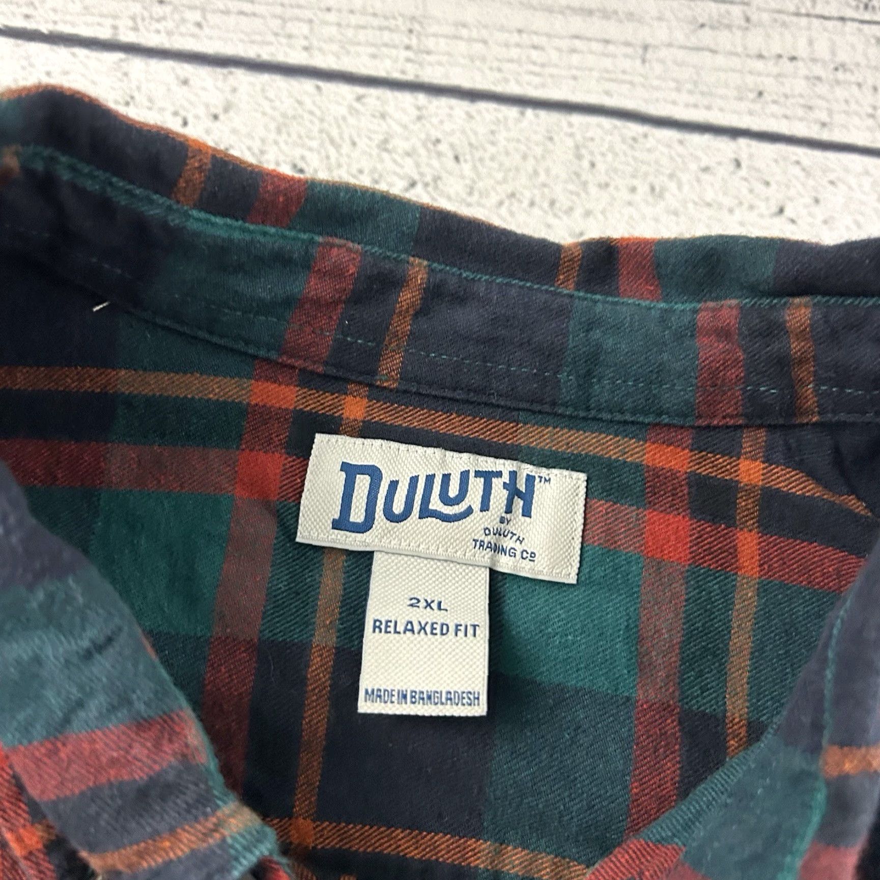 CO Duluth Trading Co Long Sleeve Button-Up Flannel Shirt Men's 2XL Multicolor Size US XXL / EU 58 / 5 - 2 Thumbnail