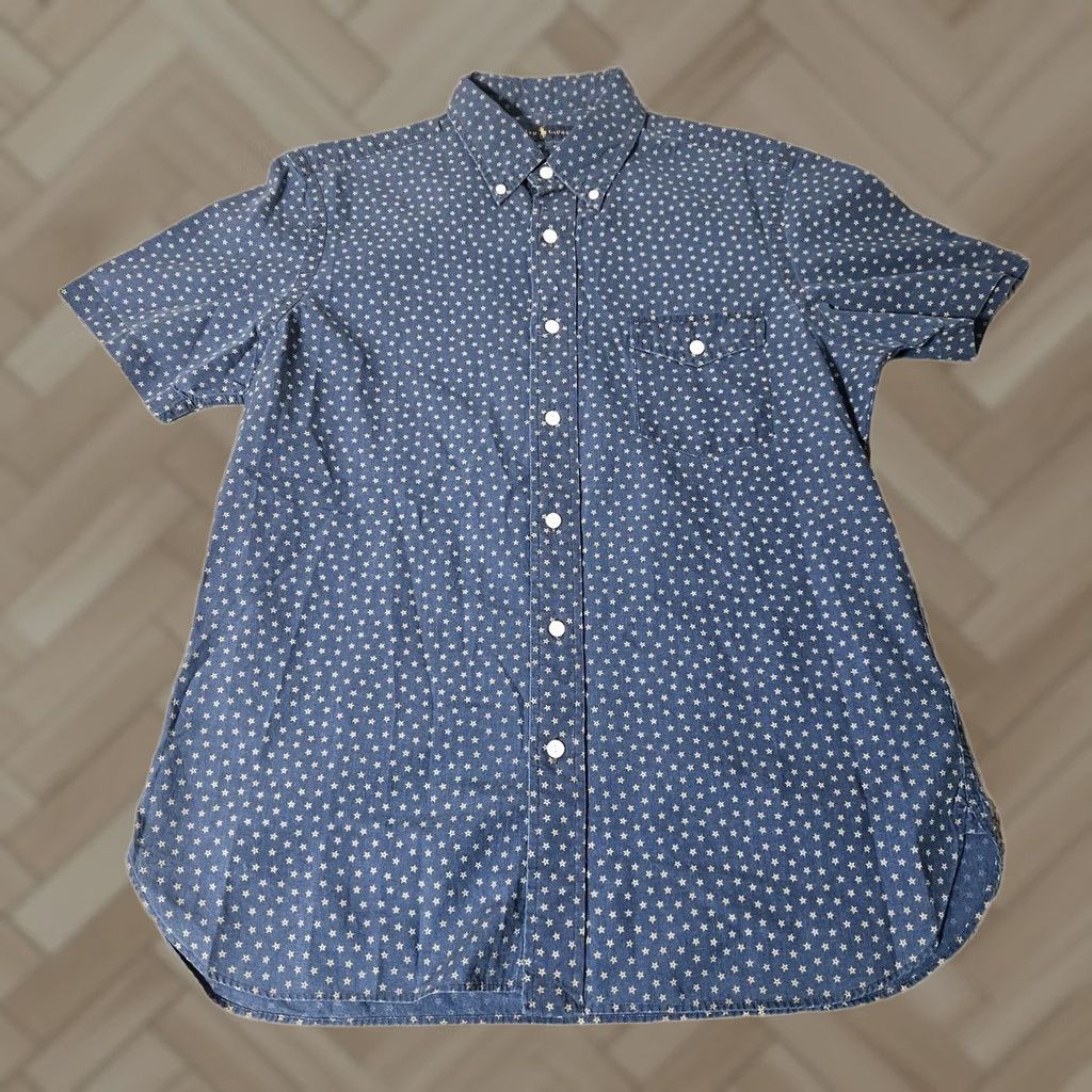 Polo Ralph Lauren Polo Ralph Lauren Shirt Blue Short Sleeve Button M Geometric Stars USA Button-Up Mens Size US M / EU 48-50 / 2 - 1 Thumbnail
