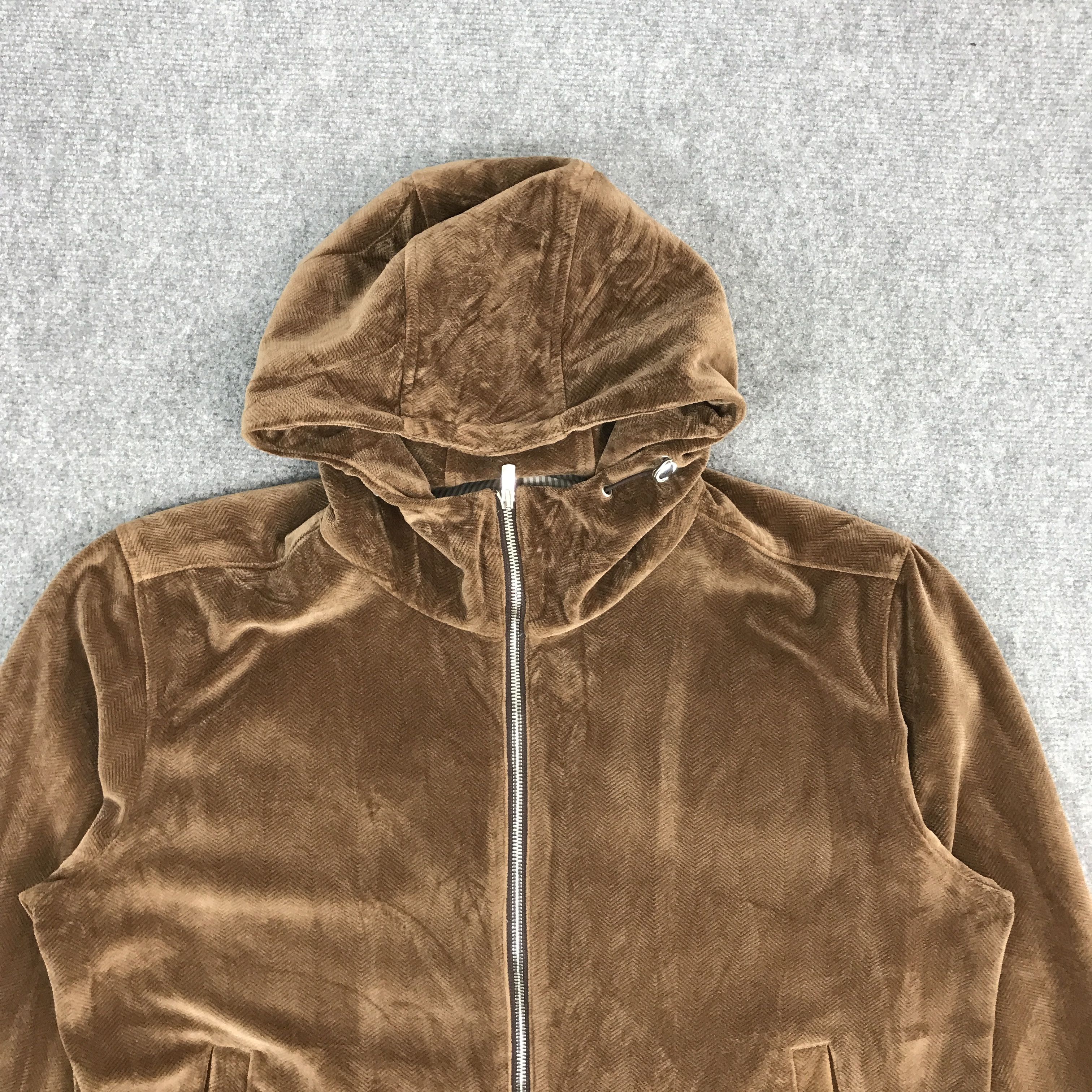 BIGI × Japanese Brand MENS BIGI VELVET HOODIES ZIPPER JACKET Size US XL / EU 56 / 4 - 3 Thumbnail