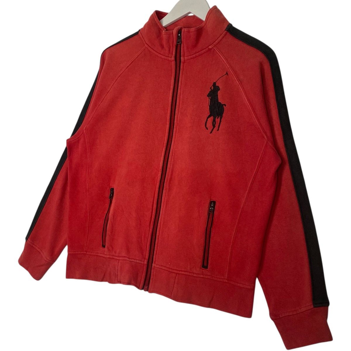 Vintage Vintage Polo Ralph Lauren Full Zipper Red Small Sweatshirt Size US L / EU 52-54 / 3 - 2 Thumbnail