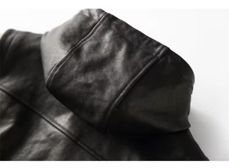 Japanese Brand × Leather Elegant Cool Black Pu Leather Vest Hoodie Size US XL / EU 56 / 4 - 15 Thumbnail