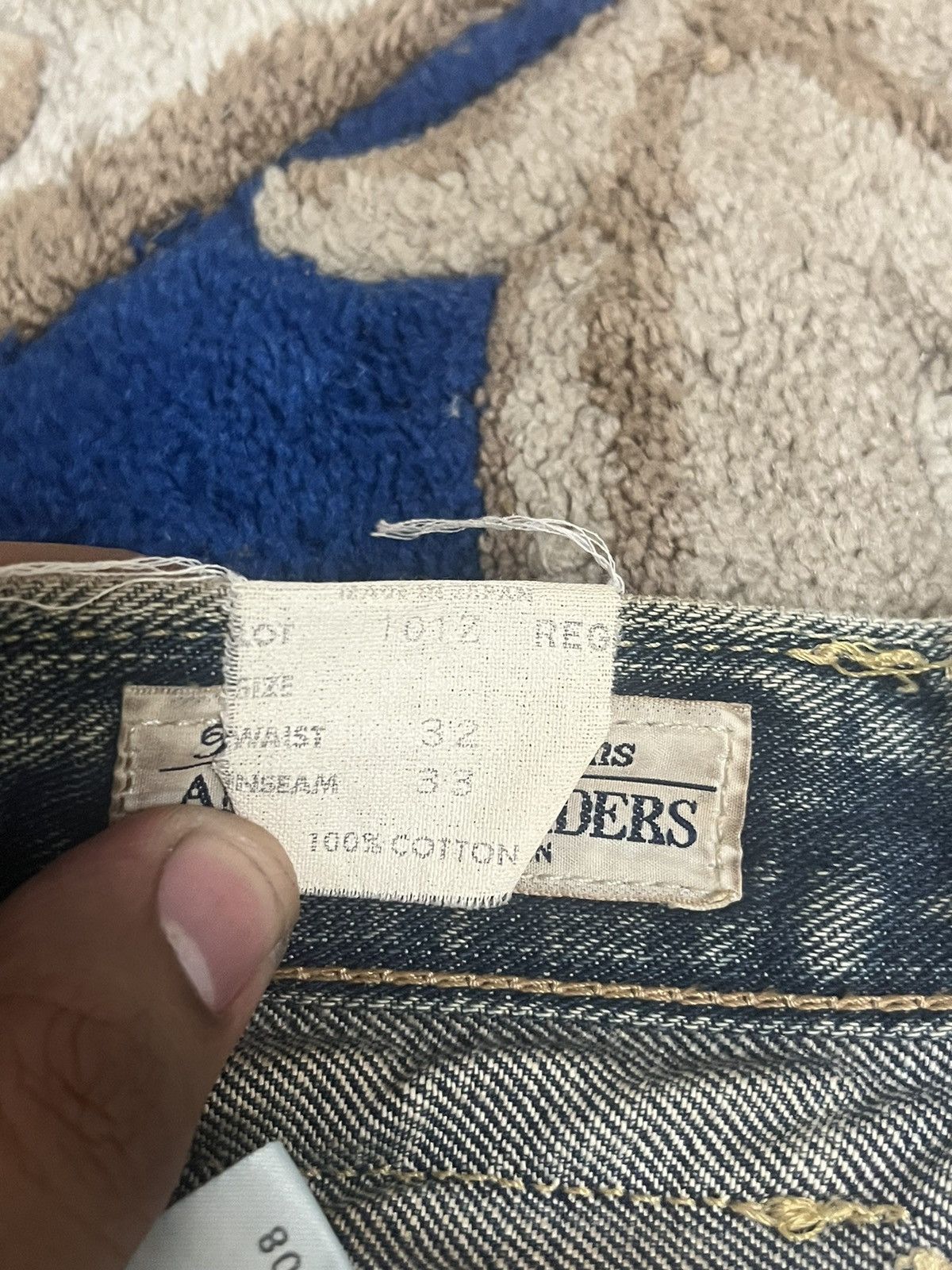 Alife × Lee Lee Rider “Organic” Distress denim Size US 33 - 10 Thumbnail