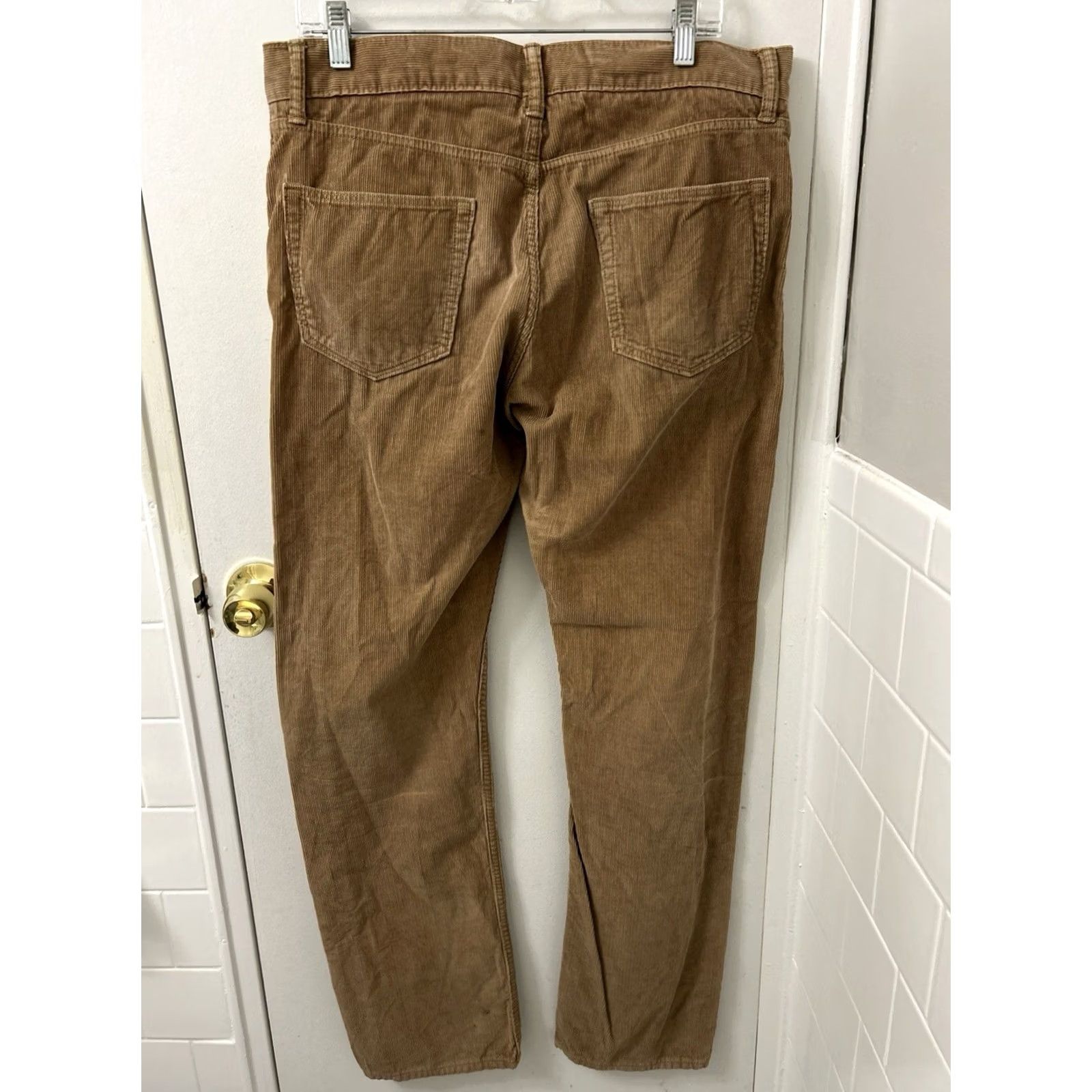 Banana Republic Banana Republic Pants Men Sz 33x34 Brown Corduroy Straight Fit Pima Cotton Pants Size US 33 - 5 Thumbnail