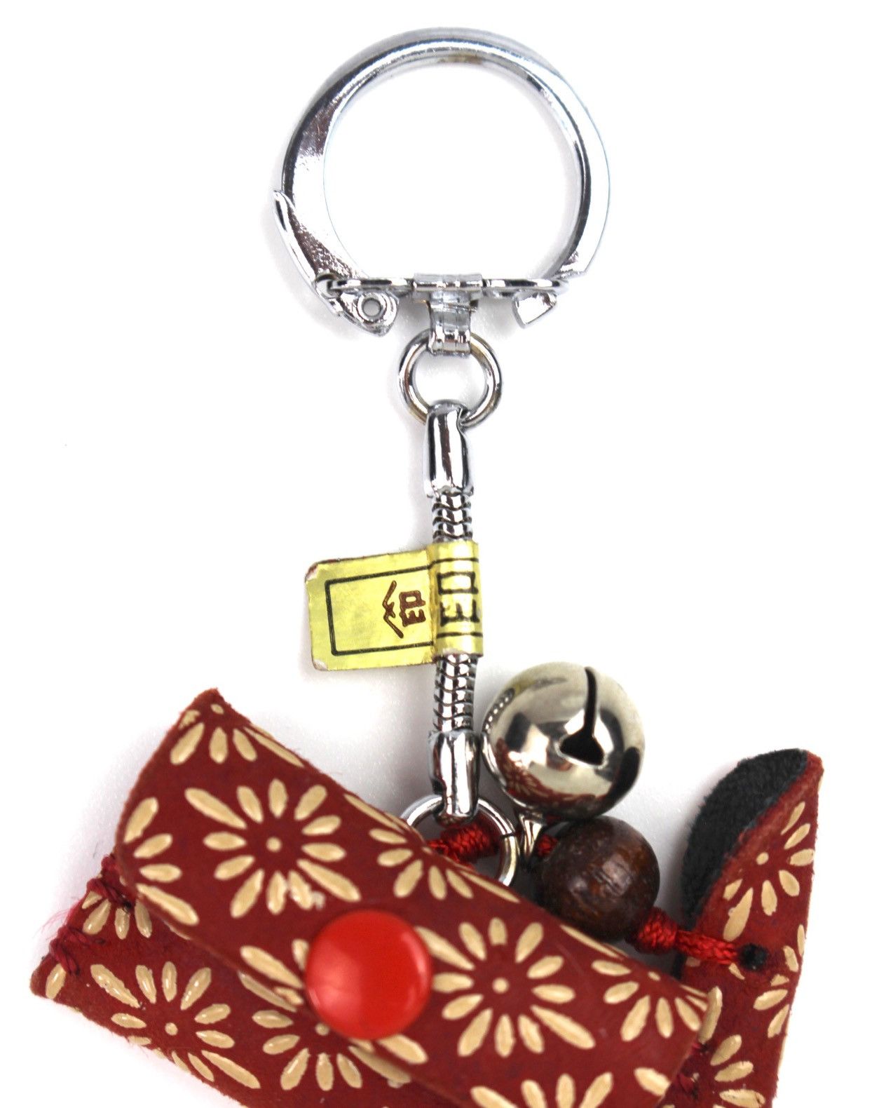 Vintage 2000S 印傳屋 INDEN-YA RED FLORAL LEATHER KEY HOLDER Size ONE SIZE - 3 Thumbnail