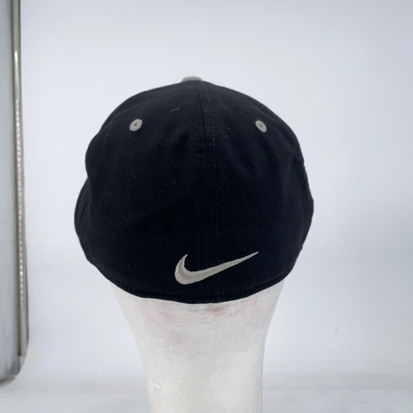 Nike Nike Hat Cap Fitted Mens Black Gray Dri-FIT True Embroidered U Miami Size ONE SIZE - 3 Thumbnail