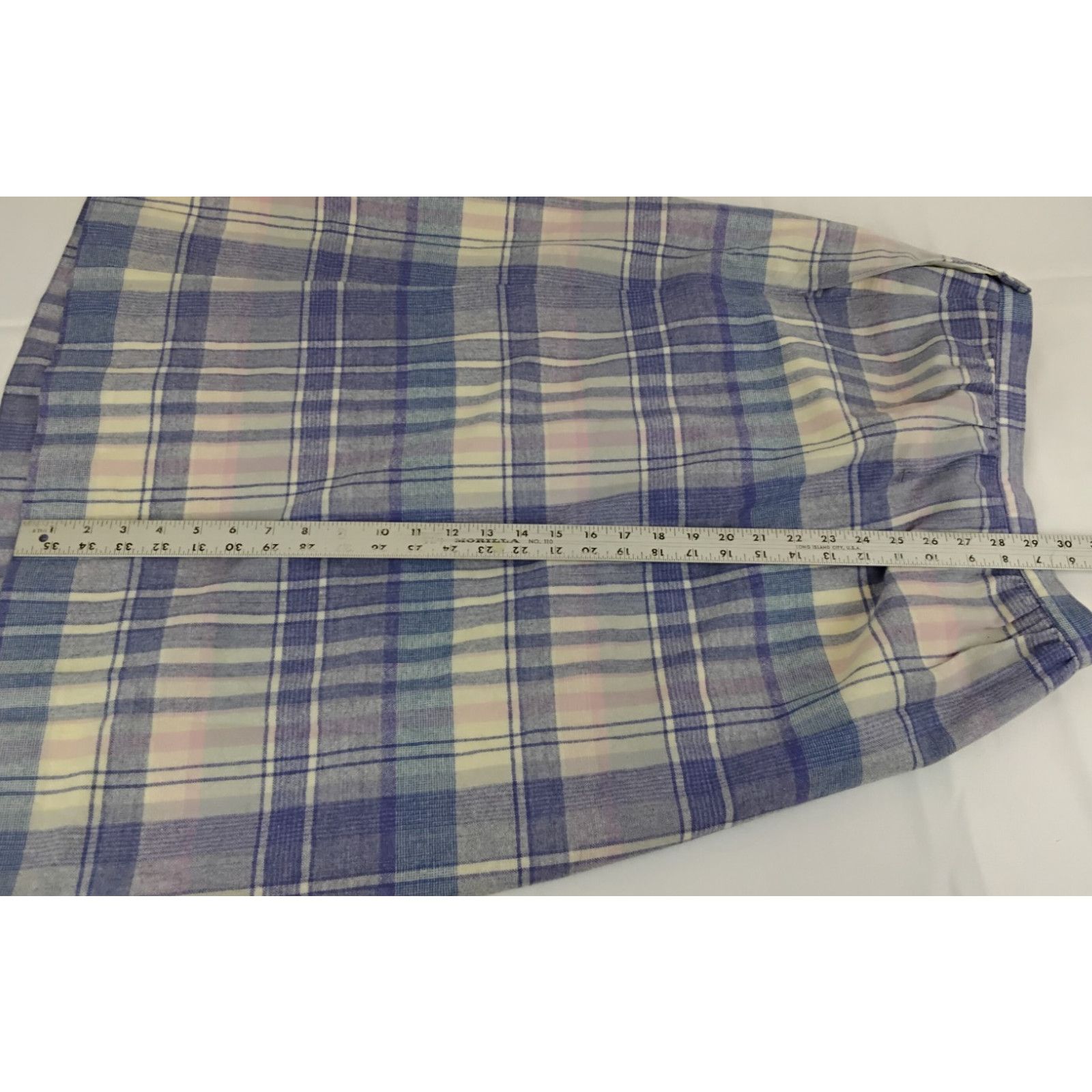 Pendleton Pendleton Pleated Midi Skirt Women's 29" Purple Plaid Wool Size 28" / US 6 / IT 42 - 9 Thumbnail