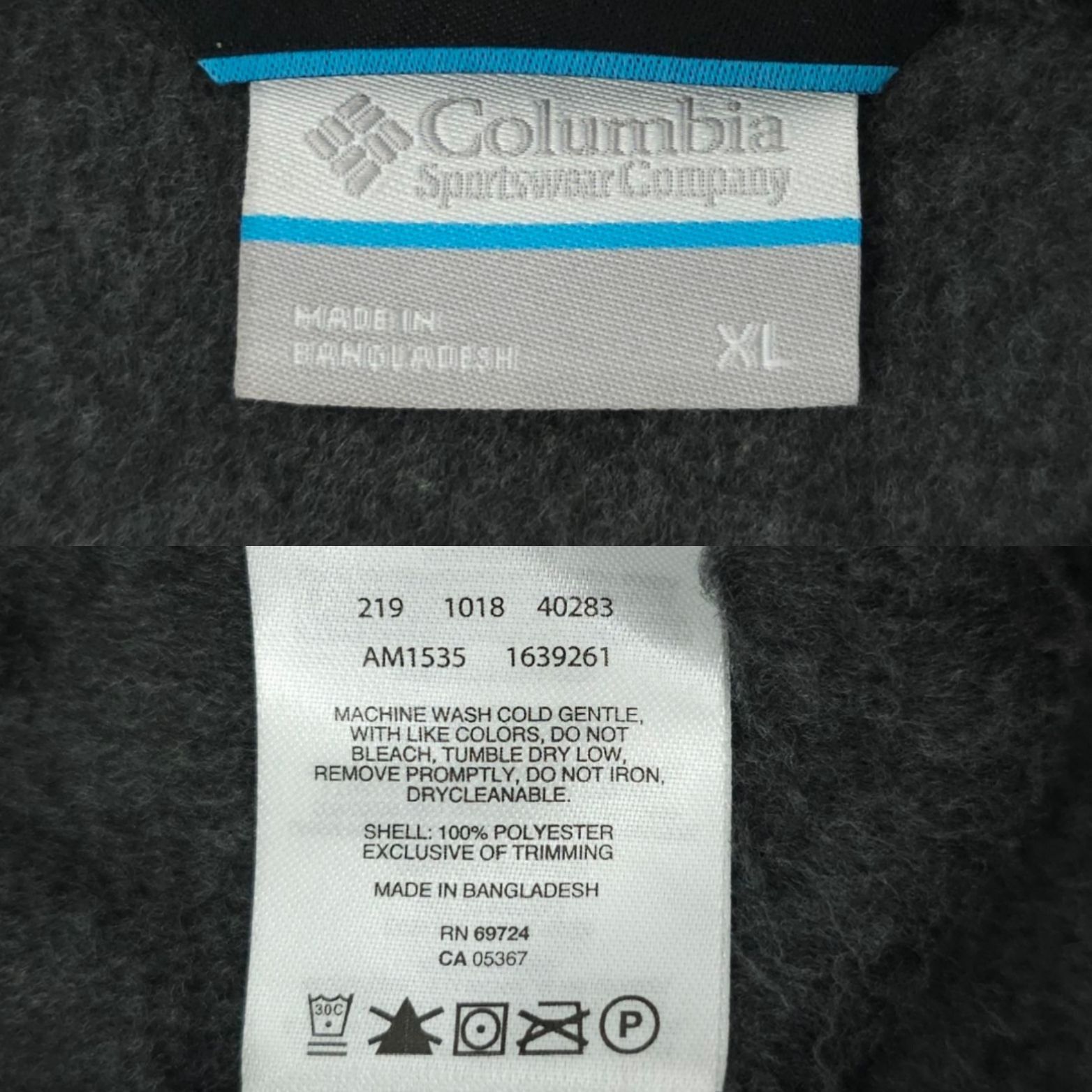 Columbia Columbia Fleece Full Zip Vest Mens XL High Neck Zip Pockets Size US XL / EU 56 / 4 - 8 Thumbnail