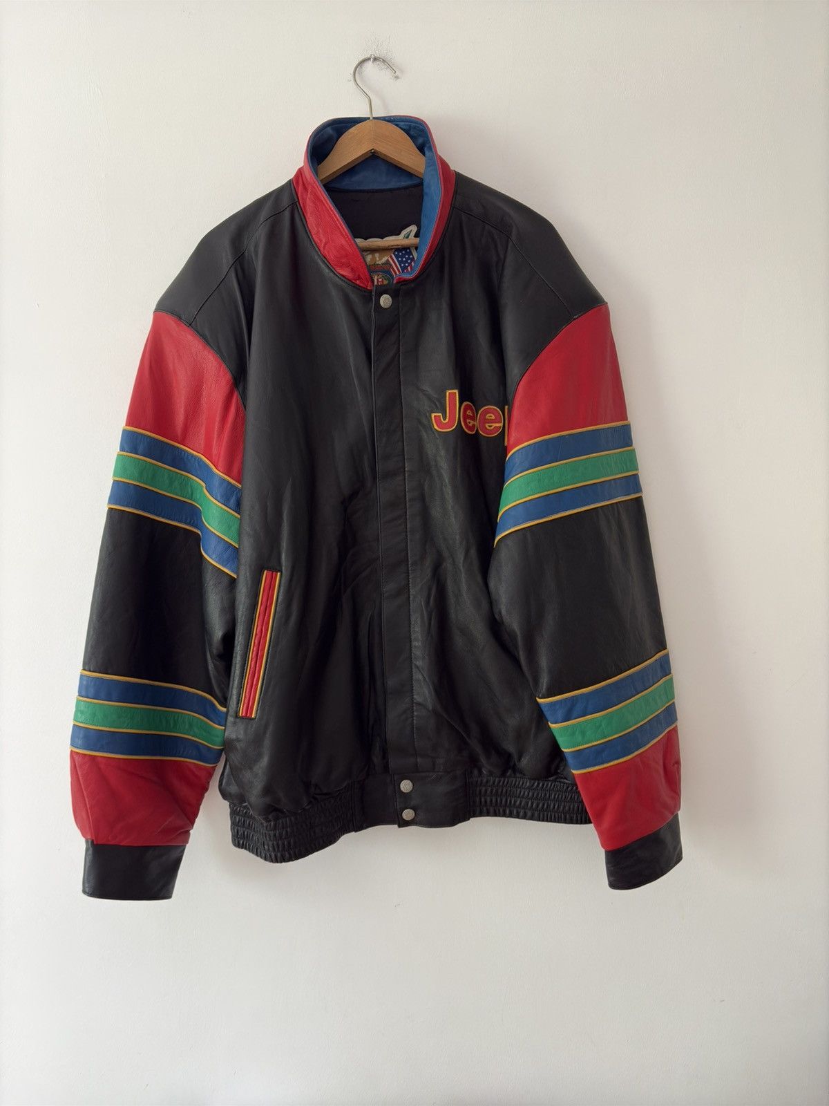 Designer × Jeff Hamilton × Vintage Jeff Hamilton Jeep Limited Edition Leather Jacket XL Size US XL / EU 56 / 4 - 11 Thumbnail