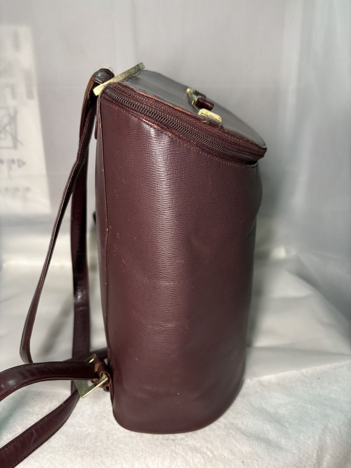 Balenciaga (rlly2 worn) Vintage Balenciaga Backpack Maroon Size ONE SIZE - 2 Thumbnail