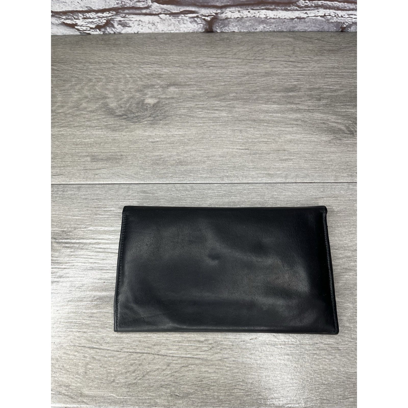 Orvis Vintage Orvis American Black Leather Bifold Wallet 6 Card Sl Size ONE SIZE - 10 Thumbnail