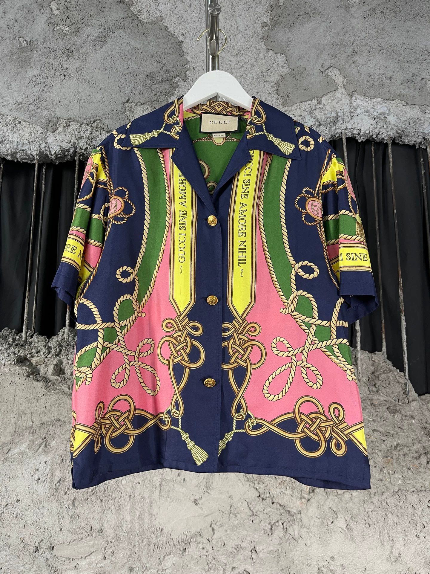 Gucci Gucci Silk Short Sleeve Shirt Women's 36 New Size XS / US 0-2 / IT 36-38 - 1 Thumbnail