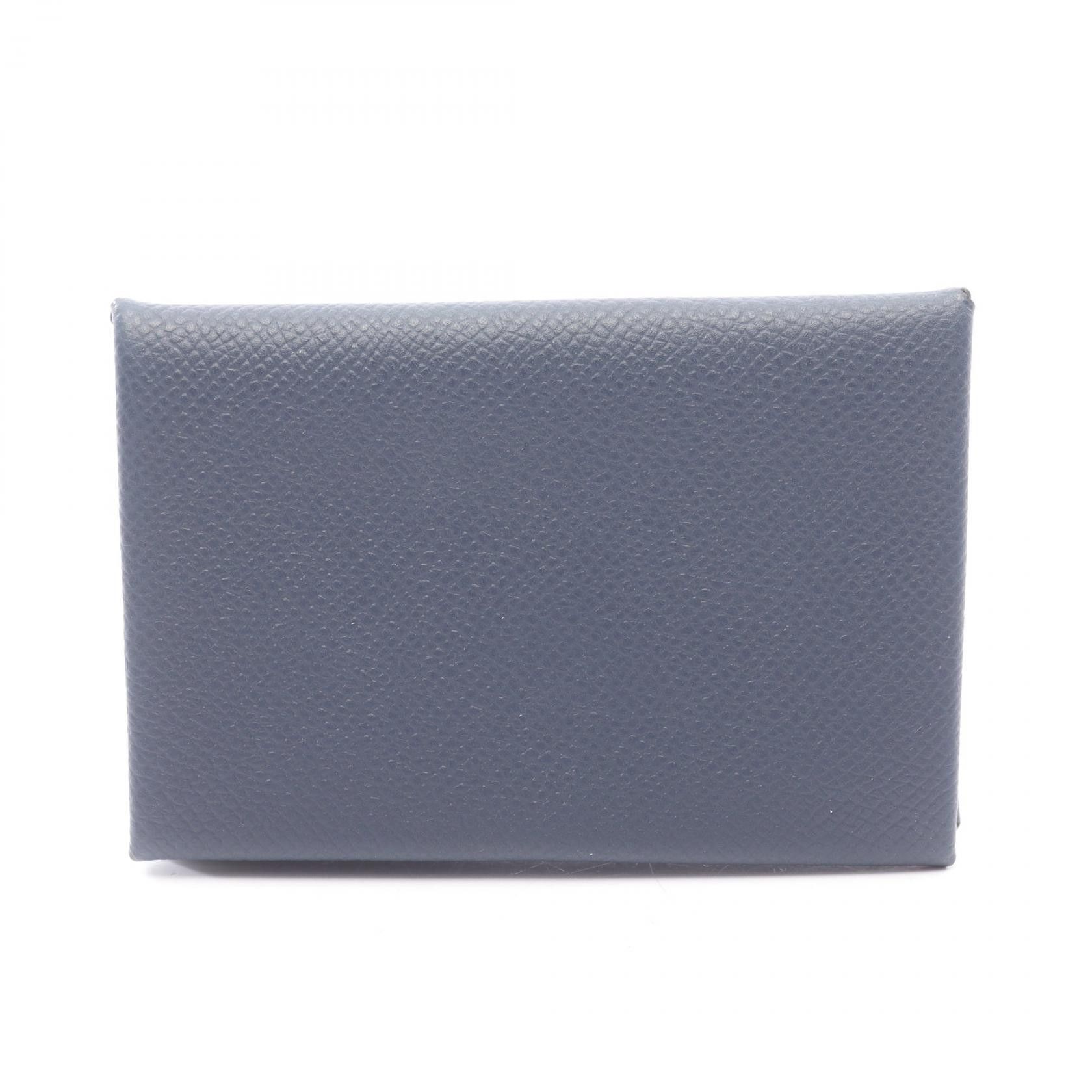 Hermes Hermes Hermes Calvi Leather Card Case Leather Coin Case Stamp W (2024) DUTY FREE for USA Size ONE SIZE - 1 Thumbnail