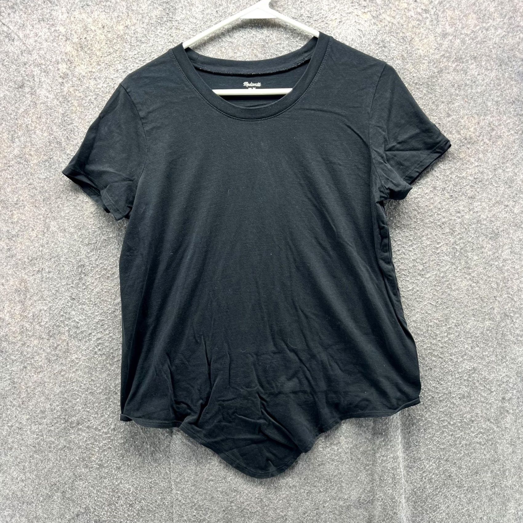Madewell Madewell Shirt Womens Medium Black 100% Cotton Crew Neck Basic Tee Top Casual Size M / US 6-8 / IT 42-44 - 2 Thumbnail