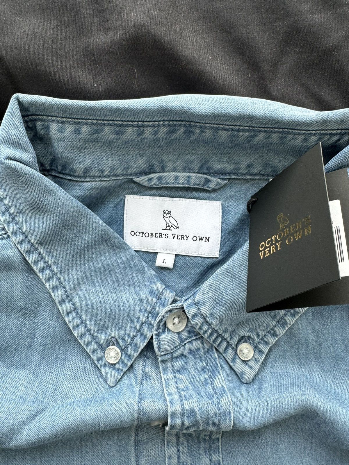 October's Very Own OVO Denim Shirt Size US L / EU 52-54 / 3 - 2 Thumbnail
