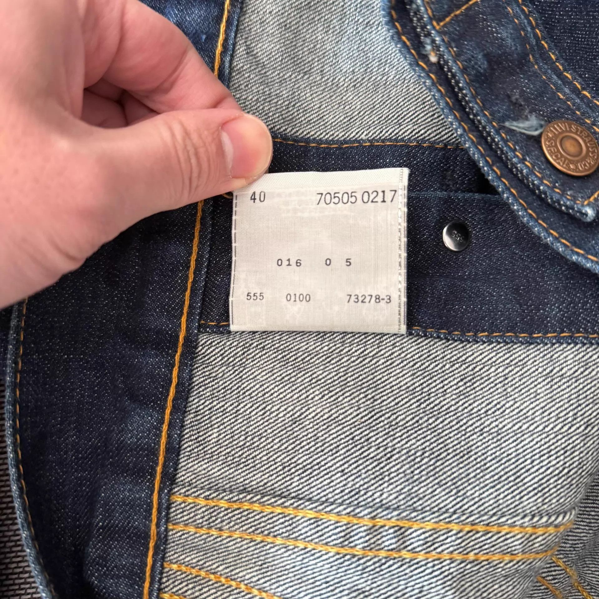 Levi's Levi's LVC 70505-0217 Type4 555 Factory Denim Jacket Size US S / EU 44-46 / 1 - 9 Thumbnail