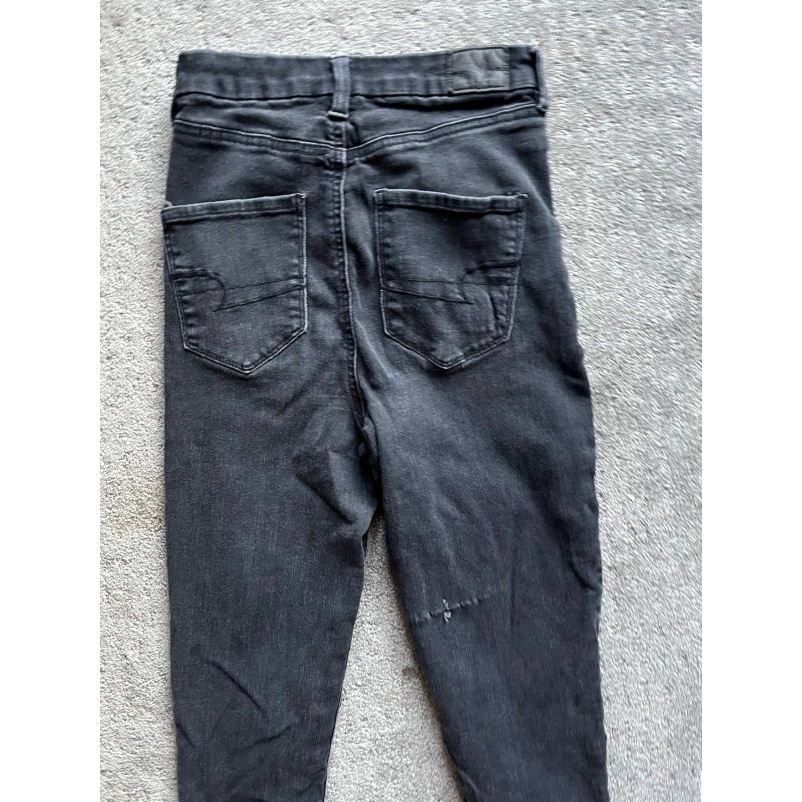American Eagle Outfitters American Eagle Jeans 4 Jegging Crop Skinny Distressed Highest Rise Curvy Reg Womens Size 28" / US 6 / IT 42 - 4 Thumbnail