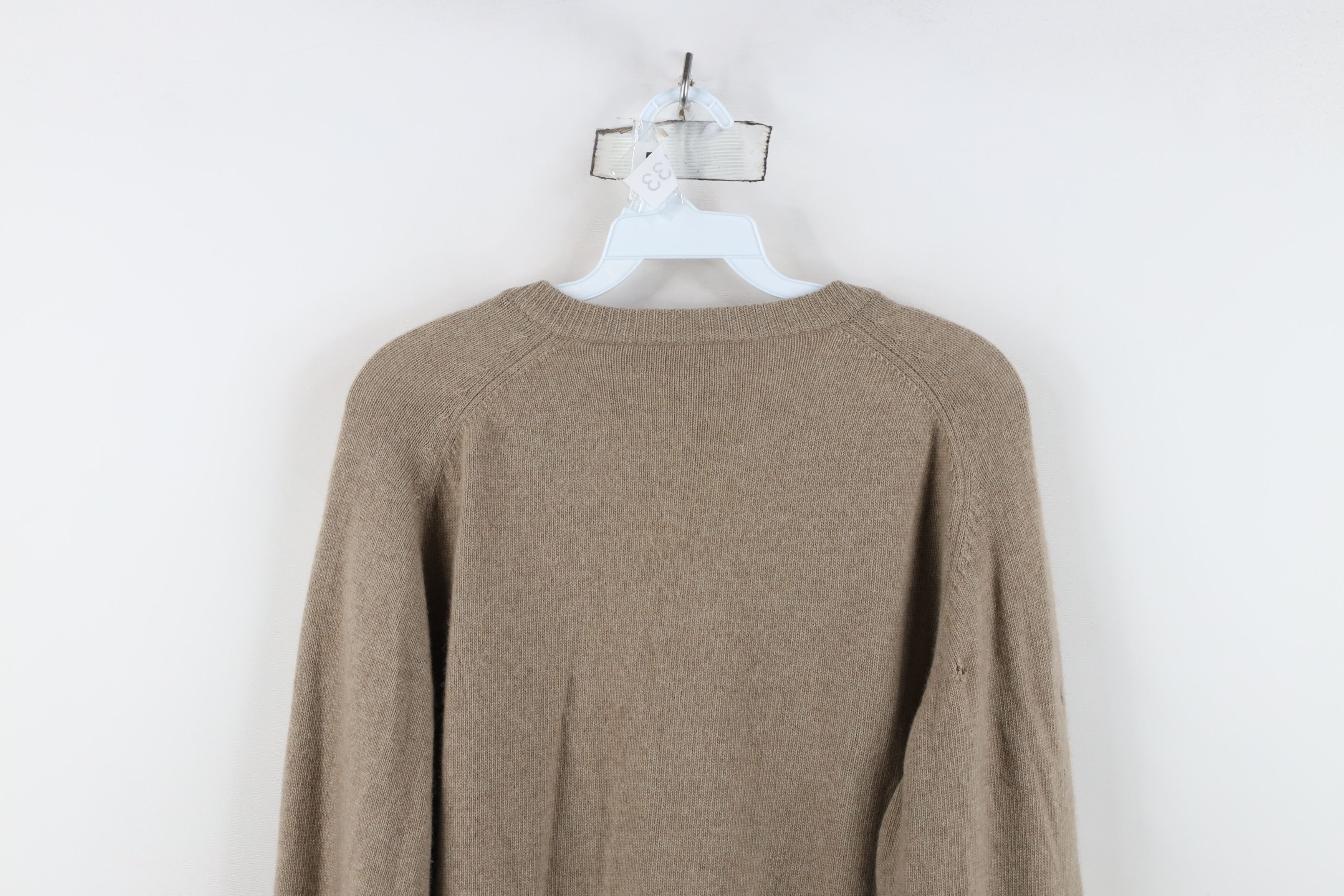Vintage Vintage 80s 90s Streetwear Blank Soft Cashmere Knit Sweater Size US L / EU 52-54 / 3 - 12 Thumbnail