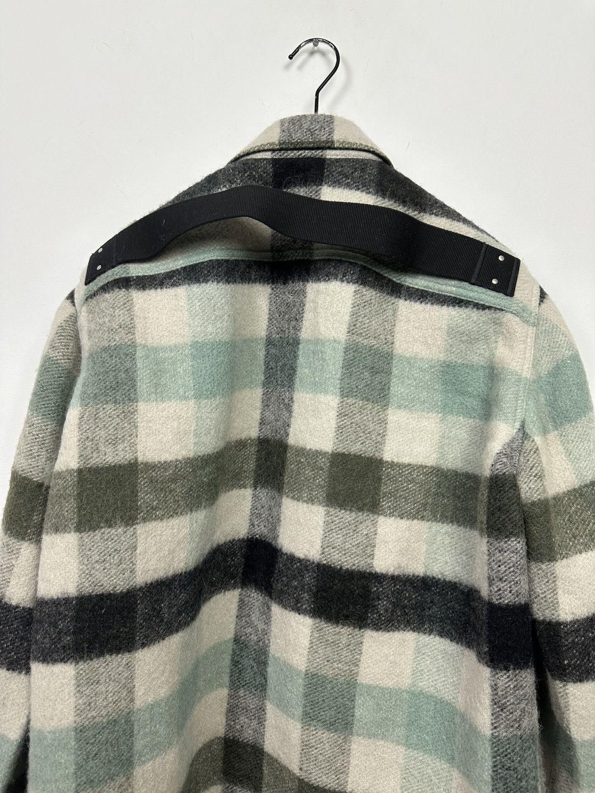 Rick Owens FW22 ‘STROBE’ Alpaca Plaid Jumbo Overshirt Size US L / EU 52-54 / 3 - 7 Thumbnail