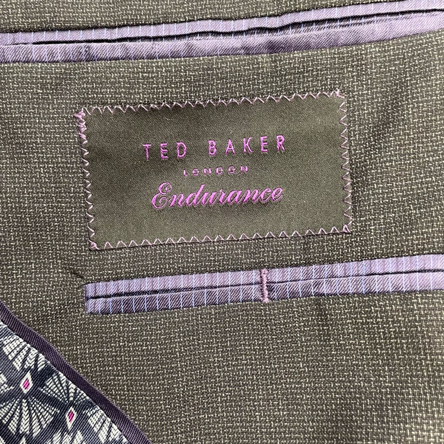 Ted Baker Ted Baker Endurance 100% Wool 2-Button Blazer Gray 42R US Men's Size 42R - 6 Thumbnail