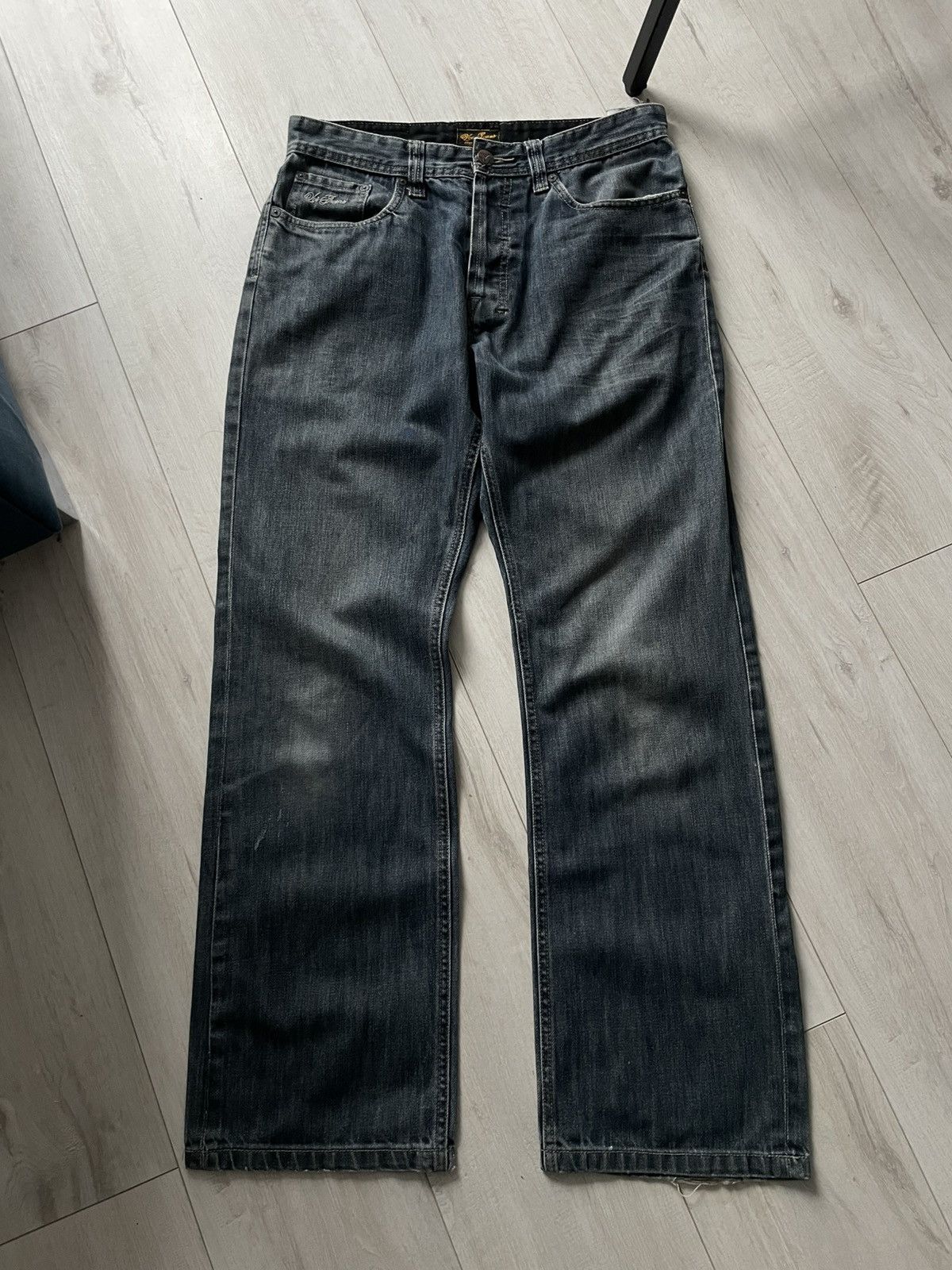 Voi Jeans Vintage Y2K Voi Jeans Denim 00’s Strass Logo Pants RARE Size US 32 / EU 48 - 2 Thumbnail