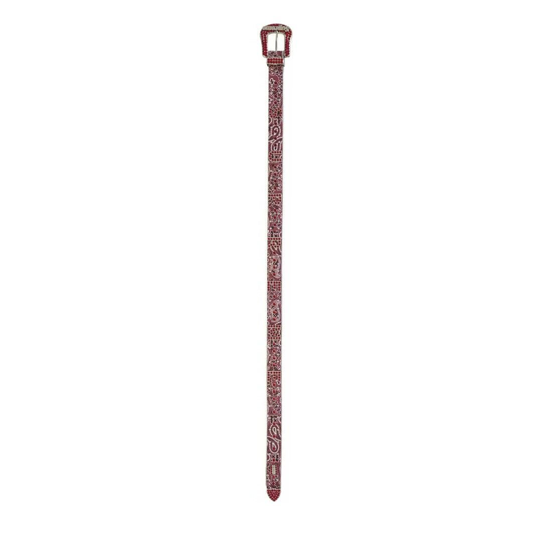 B.B. Simon In Hand Supreme BB Simon Bandana Belt Red Size: M Size 36 - 2 Thumbnail