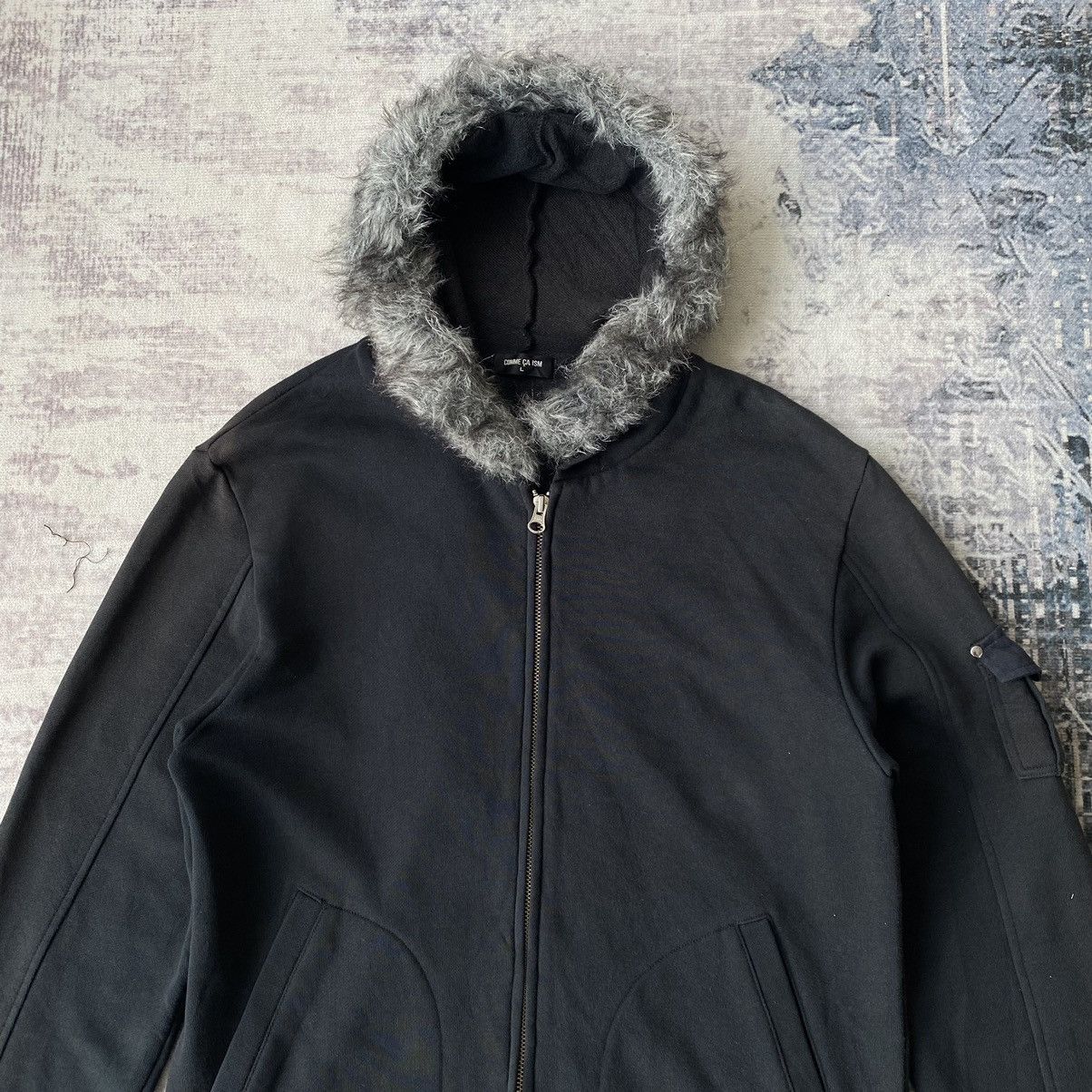 If Six Was Nine Comme Ca Ism Raccoon Fur Zipper Hoodies Size US L / EU 52-54 / 3 - 3 Thumbnail