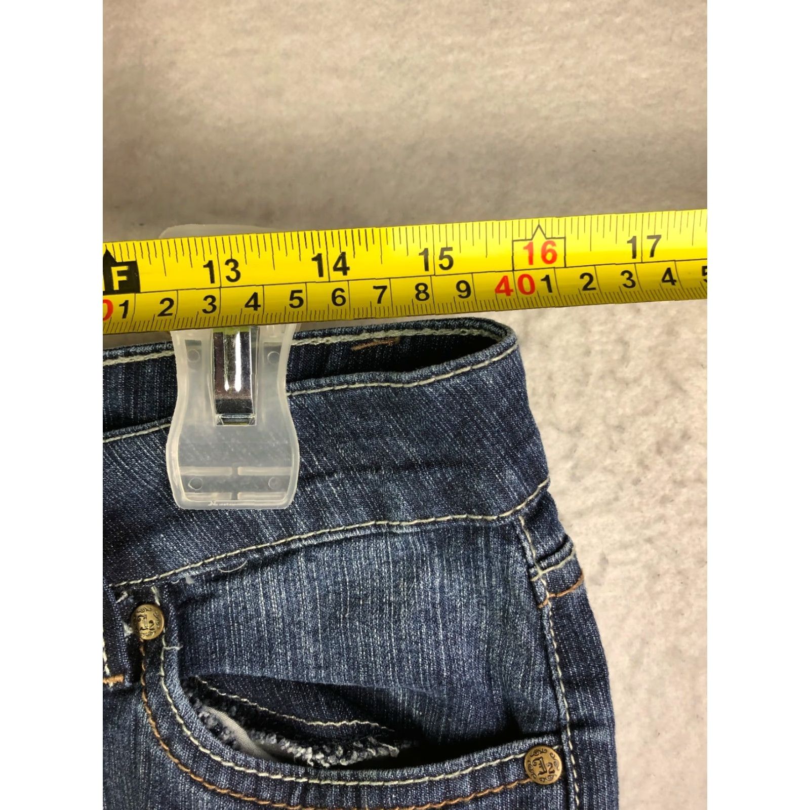 Vintage VINTAGE Jou Jou Jeans Mid Rise Straight Leg Womens Size 8 Dark Wash Blue Denim Jeans Size 30" / US 8 / IT 44 - 4 Thumbnail