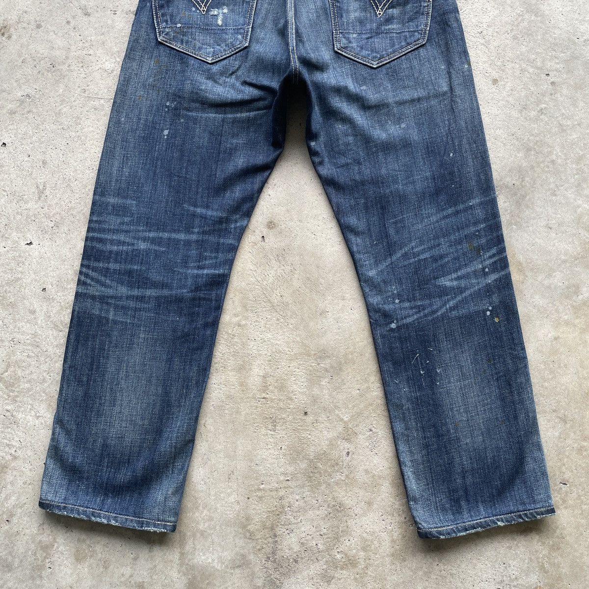 Jean × Levi's × Vintage RARE💥 Vintage Levi’s 505 Distressed Faded Denim Jeans Pants Size US 31 - 12 Thumbnail