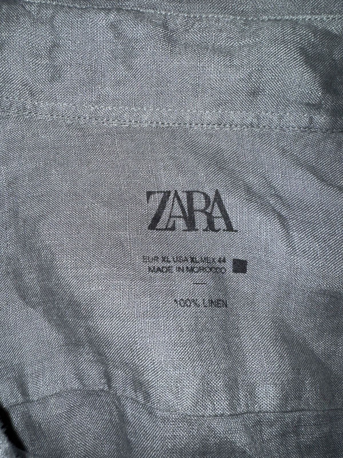 Zara Zara Linen Button Up Size US XL / EU 56 / 4 - 2 Thumbnail