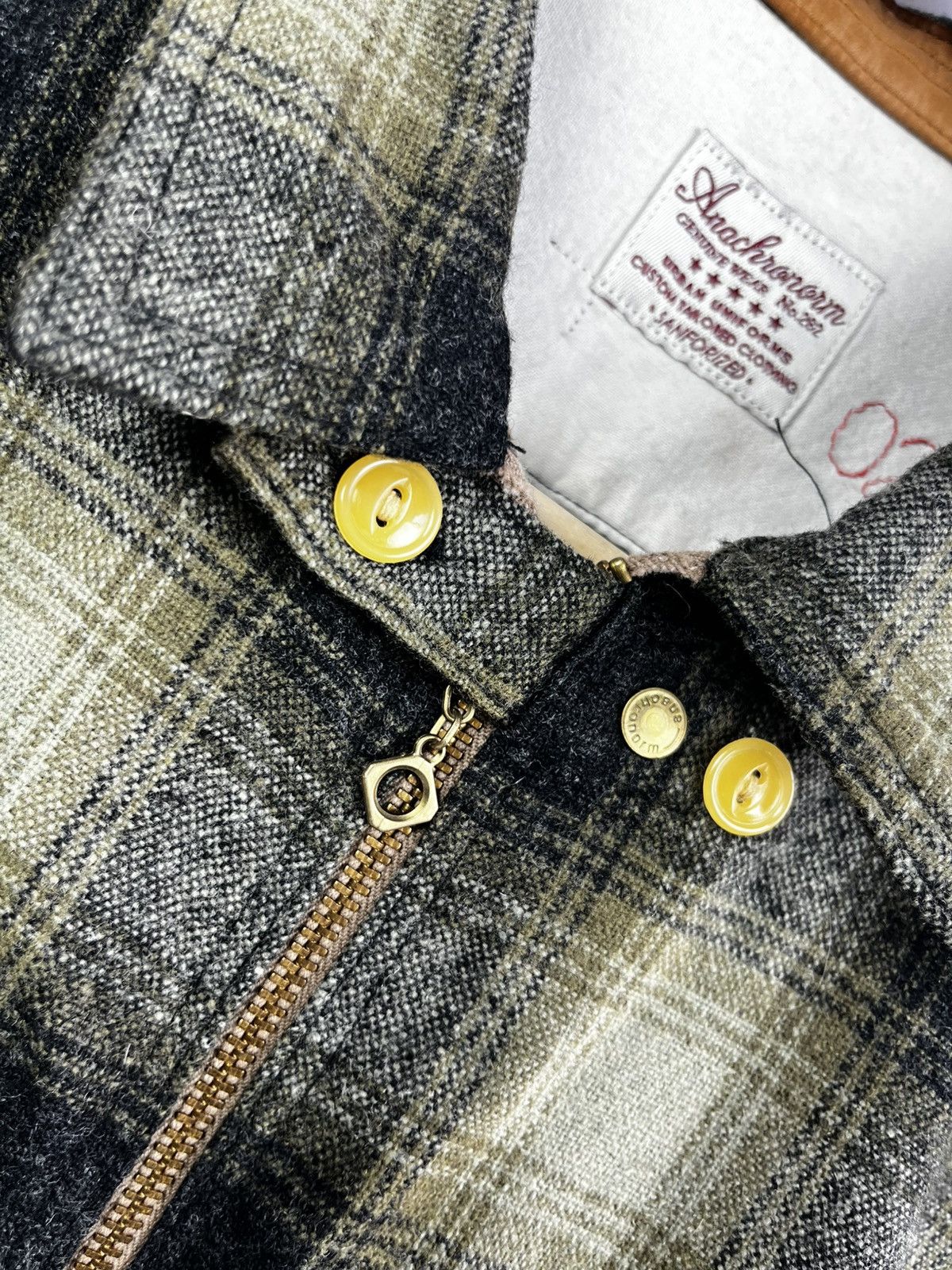 ANACHRONORM ANACHRONORM flannel leather shirt size m made japan Size US M / EU 48-50 / 2 - 3 Thumbnail