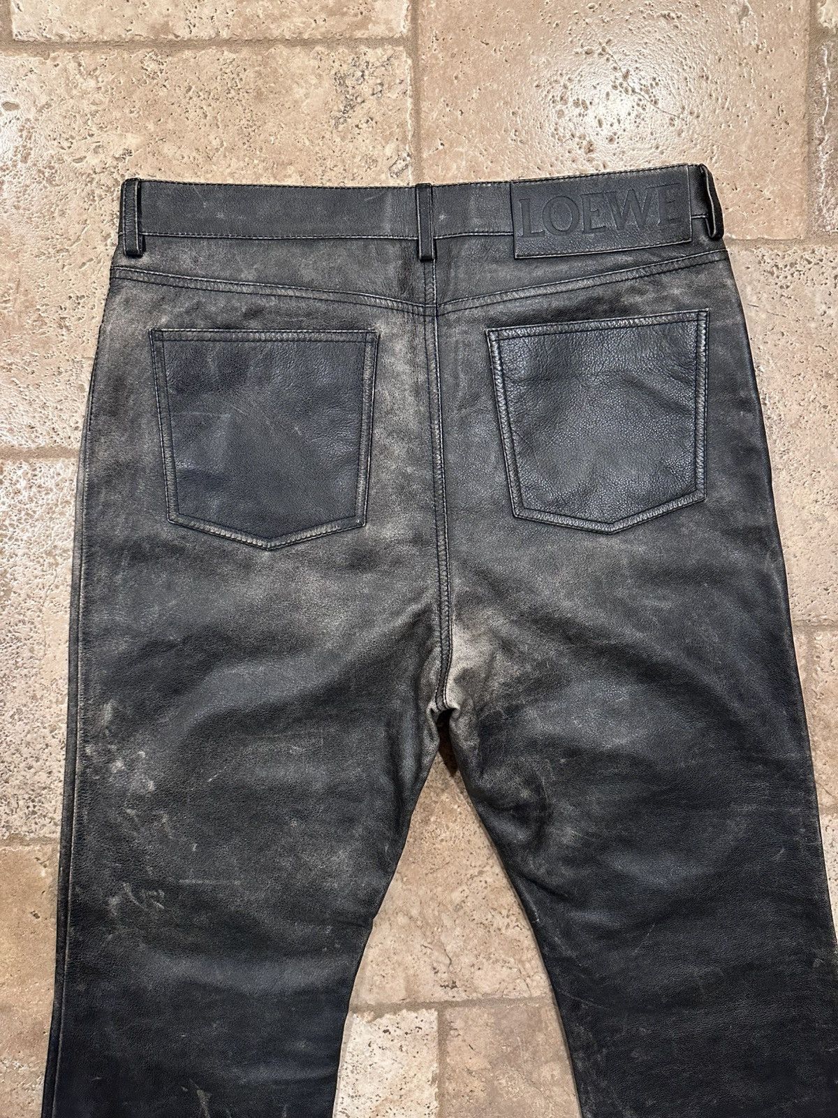 Loewe Loewe Calfskin Nappa Aged Leather Pants Size US 34 / EU 50 - 8 Thumbnail