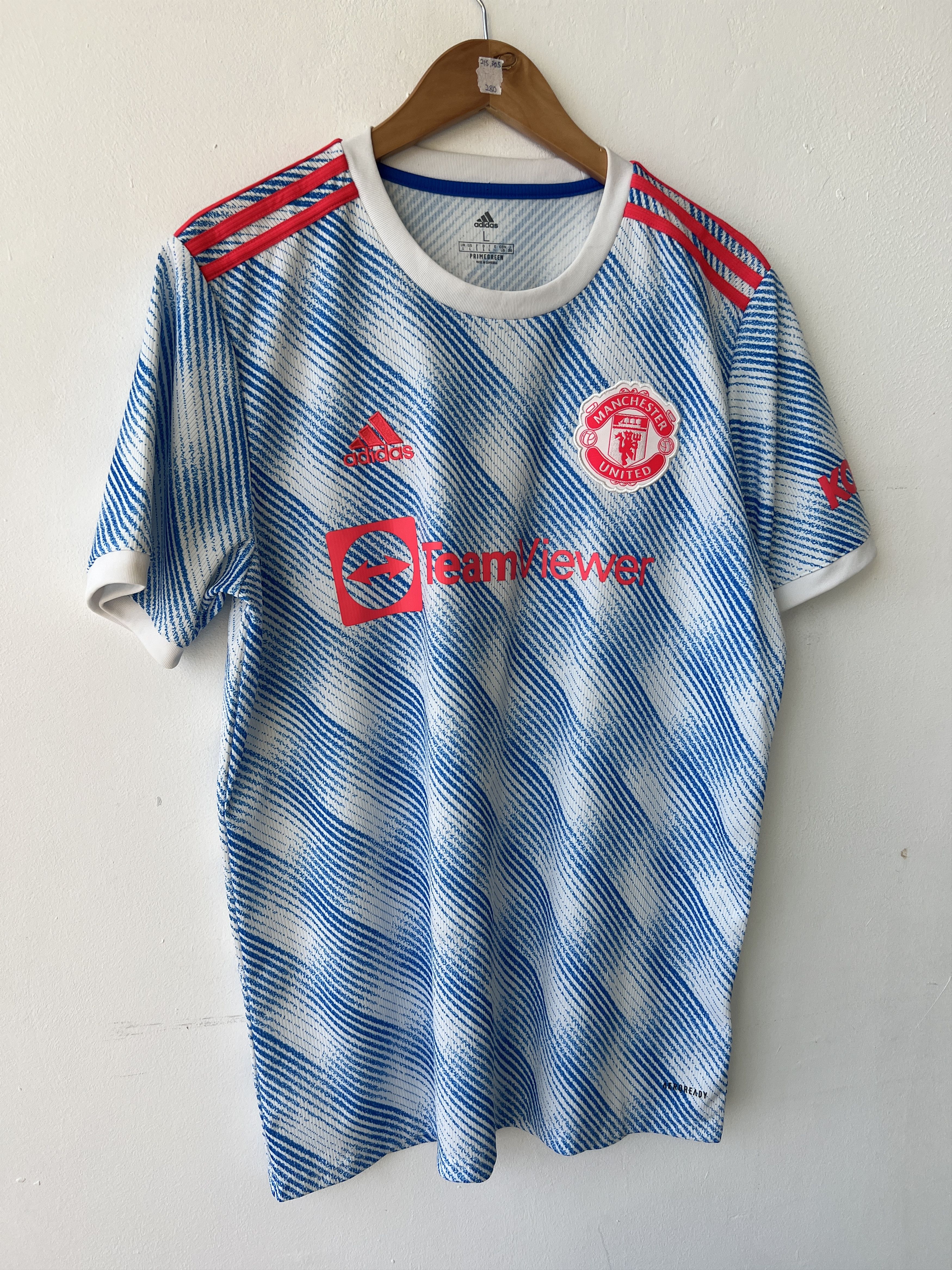 Adidas (L) Manchester United 2021-22 Away Kit Ronaldo #7 Size US L / EU 52-54 / 3 - 5 Thumbnail