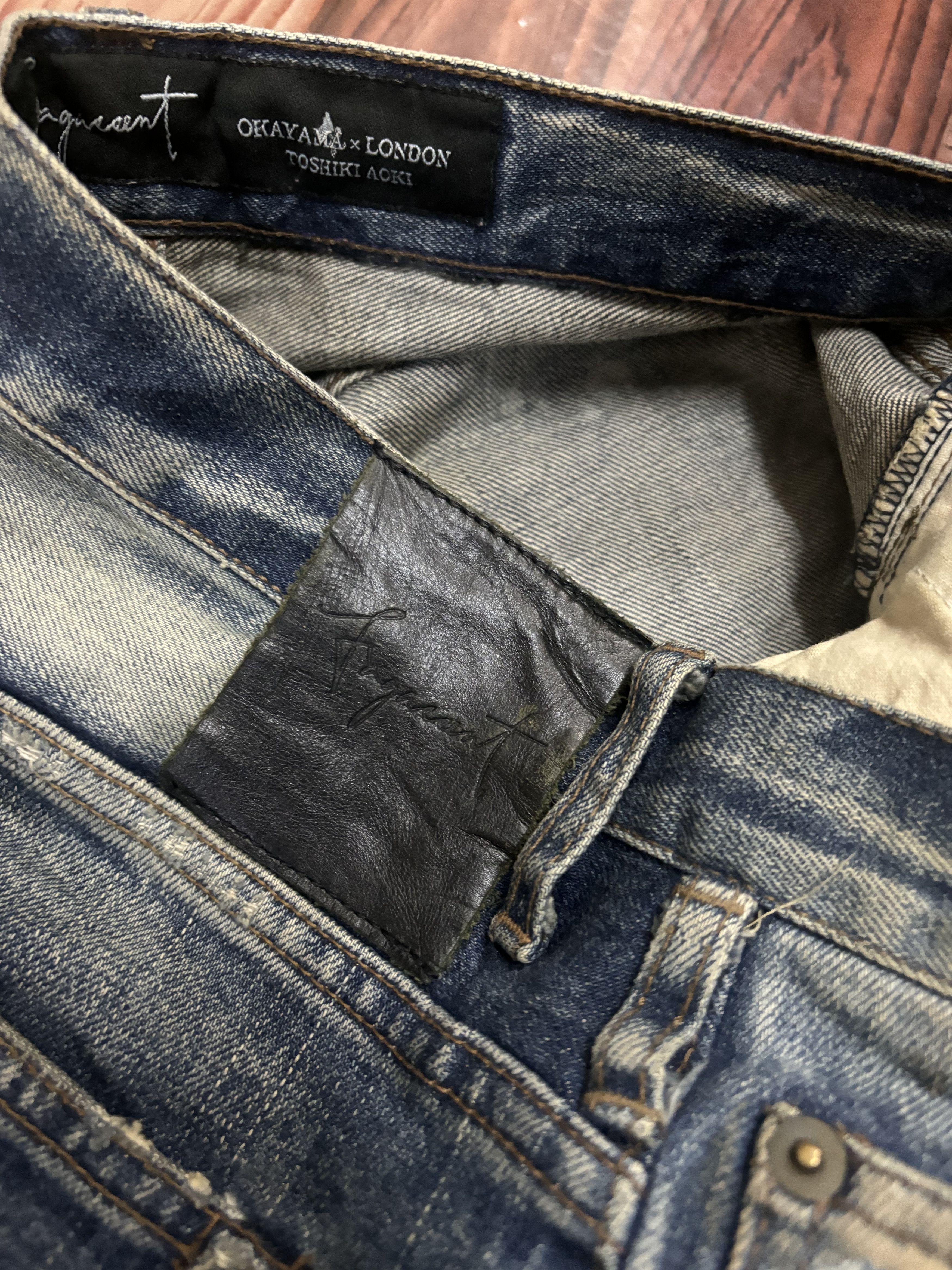Fagassent Toshiki Aoki FAGASSENT TOSHIKI AOKI BLEACH DESTROYED DENIM JEANS Size US 32 / EU 48 - 12 Thumbnail