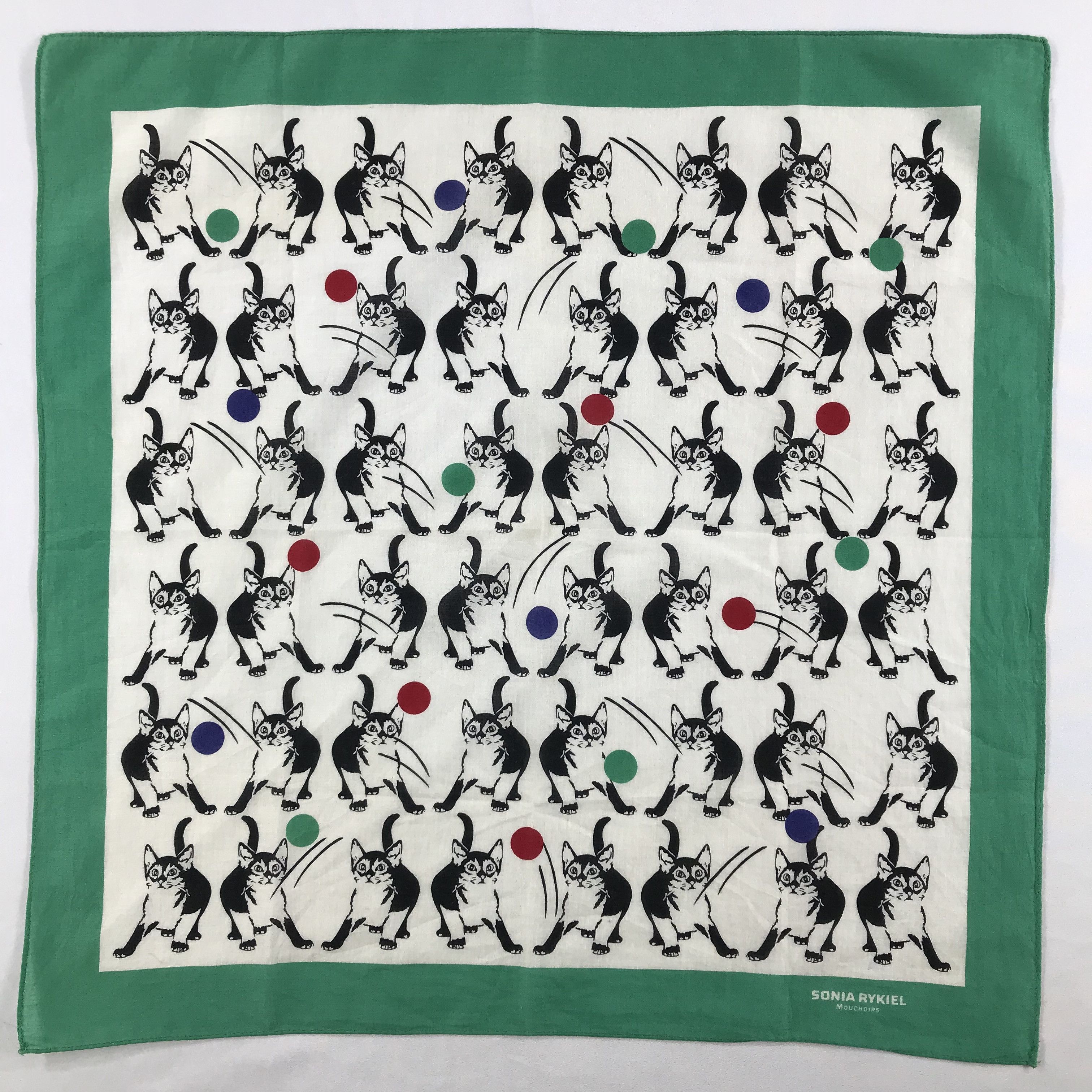 Sonia Rykiel × Vintage Sonia Rykiel Bandana / Handkerchief / Neckerchief - S2682 Size ONE SIZE - 1 Thumbnail