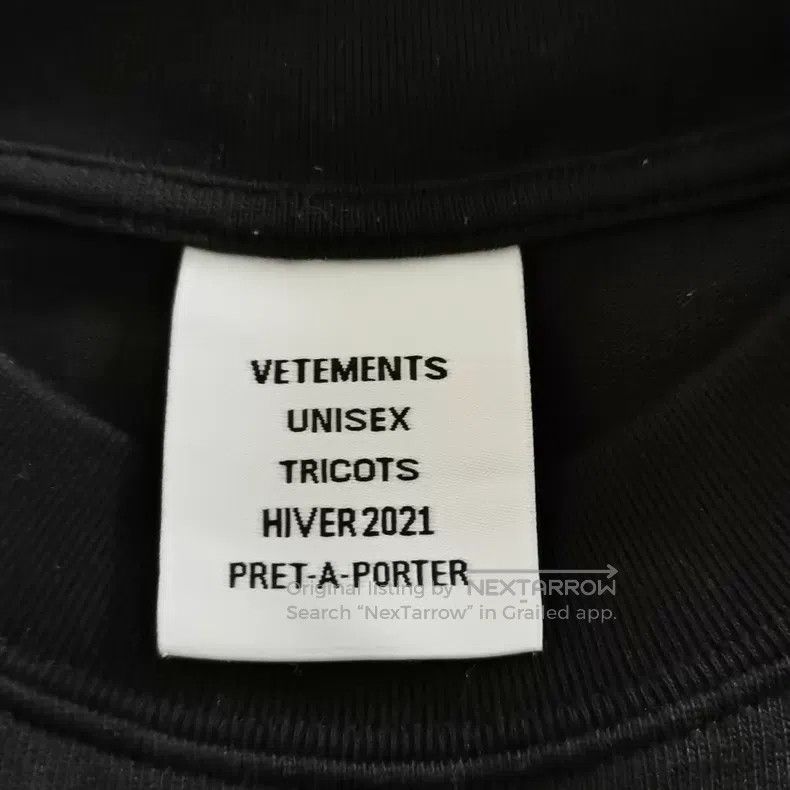 Vetements VETEMENTS Black Short Sleeve T-Shirt Size US XL / EU 56 / 4 - 3 Thumbnail