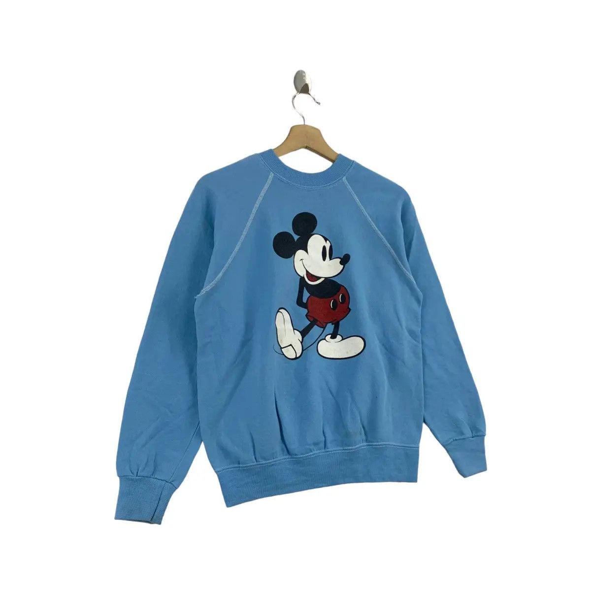 Disney Vintage 80s Vintage MICKEY MOUSE Disney Cartoon Print Blue Size US M / EU 48-50 / 2 - 3 Thumbnail