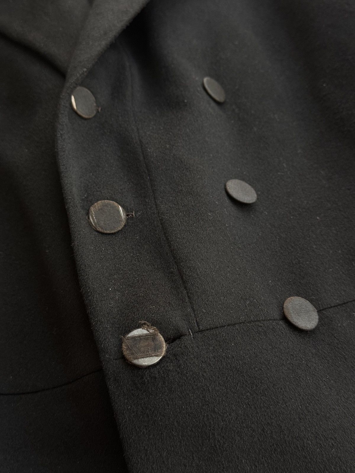 Vintage Vintage Black Frock Coat Elegance 50s Double-Breasted Jacket Size US M / EU 48-50 / 2 - 5 Thumbnail