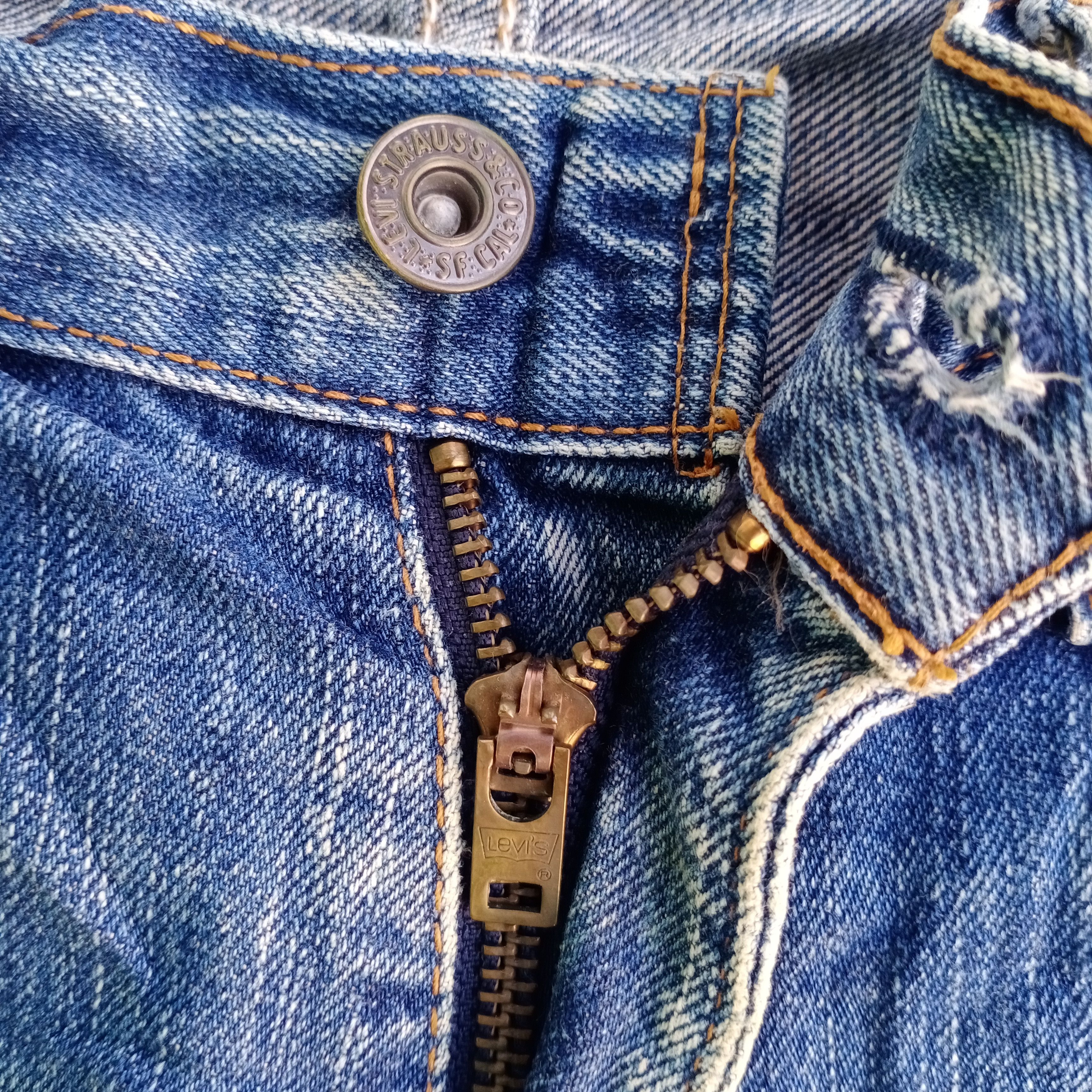 Levi's Vintage Levis 502 Not Capital E Selvedge Distressed Denim Size US 31 - 5 Thumbnail