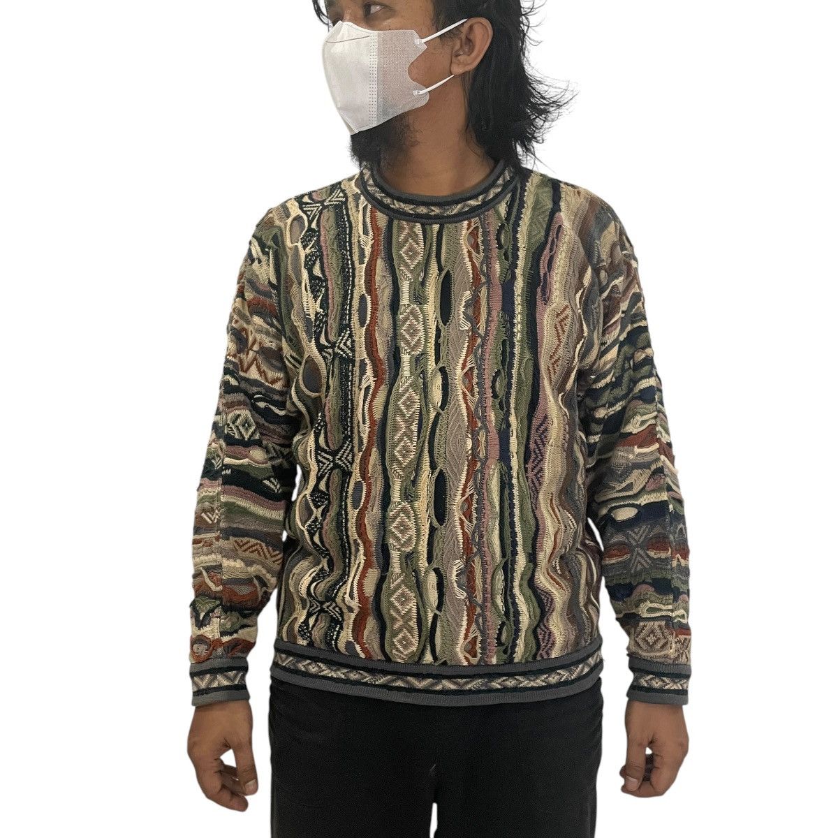 Coogi Vintage 90s Coogi 3D Knit Sweater Size US L / EU 52-54 / 3 - 1 Thumbnail