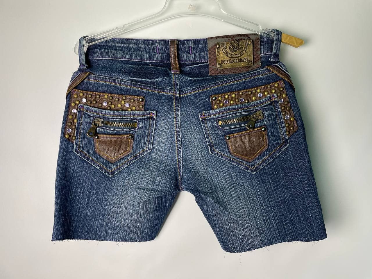 Dolce & Gabbana × Vintage Handmade Vintage Y2K AvantGarde Dolce Gabbana shorts Size 27" / US 4 / IT 40 - 1 Thumbnail