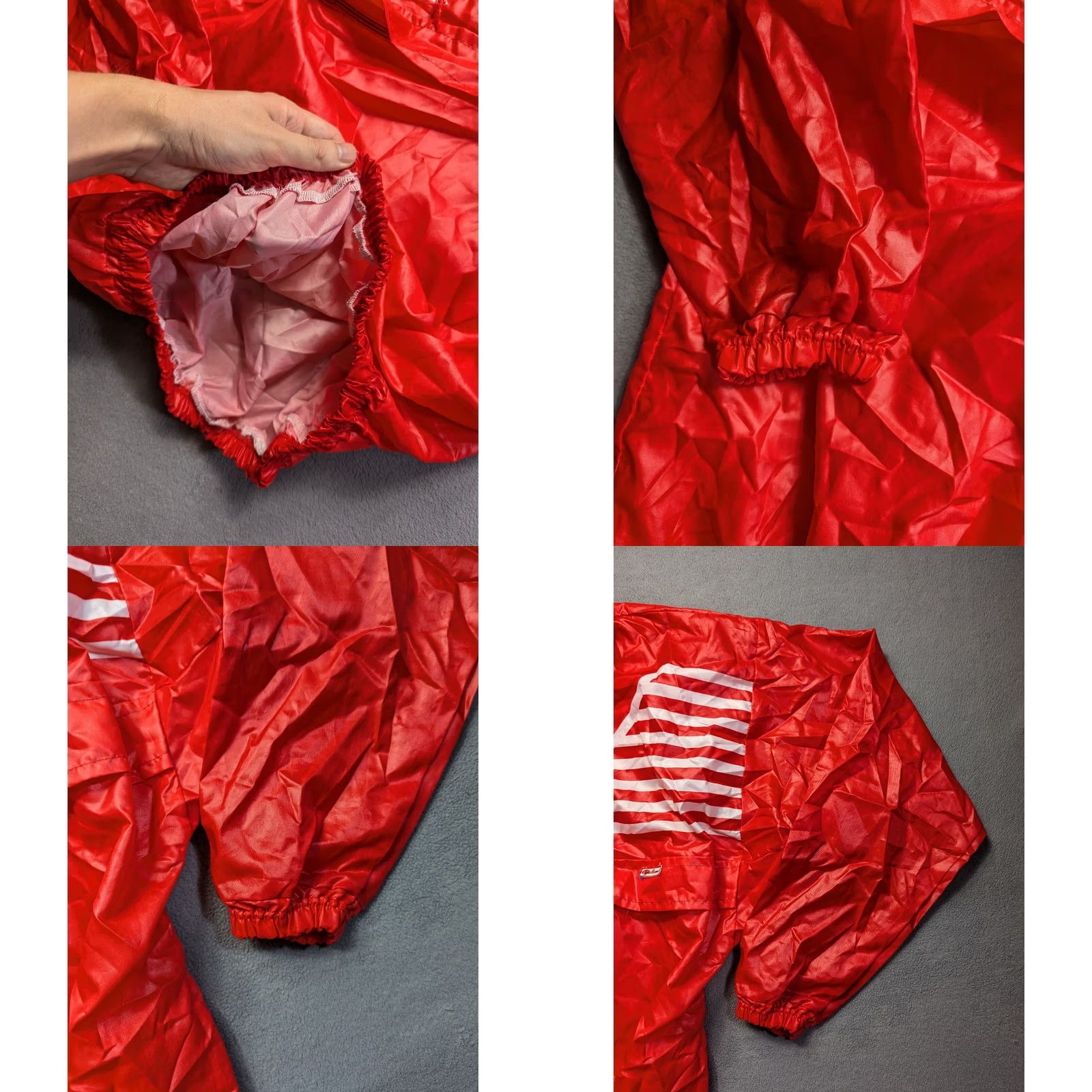 Vintage VINTAGE alfa romeo Anorak Rainbreaker Windbreaker Pocket Racing Mens L Jacket Red Cap? (not added) Size US L / EU 52-54 / 3 - 9 Thumbnail
