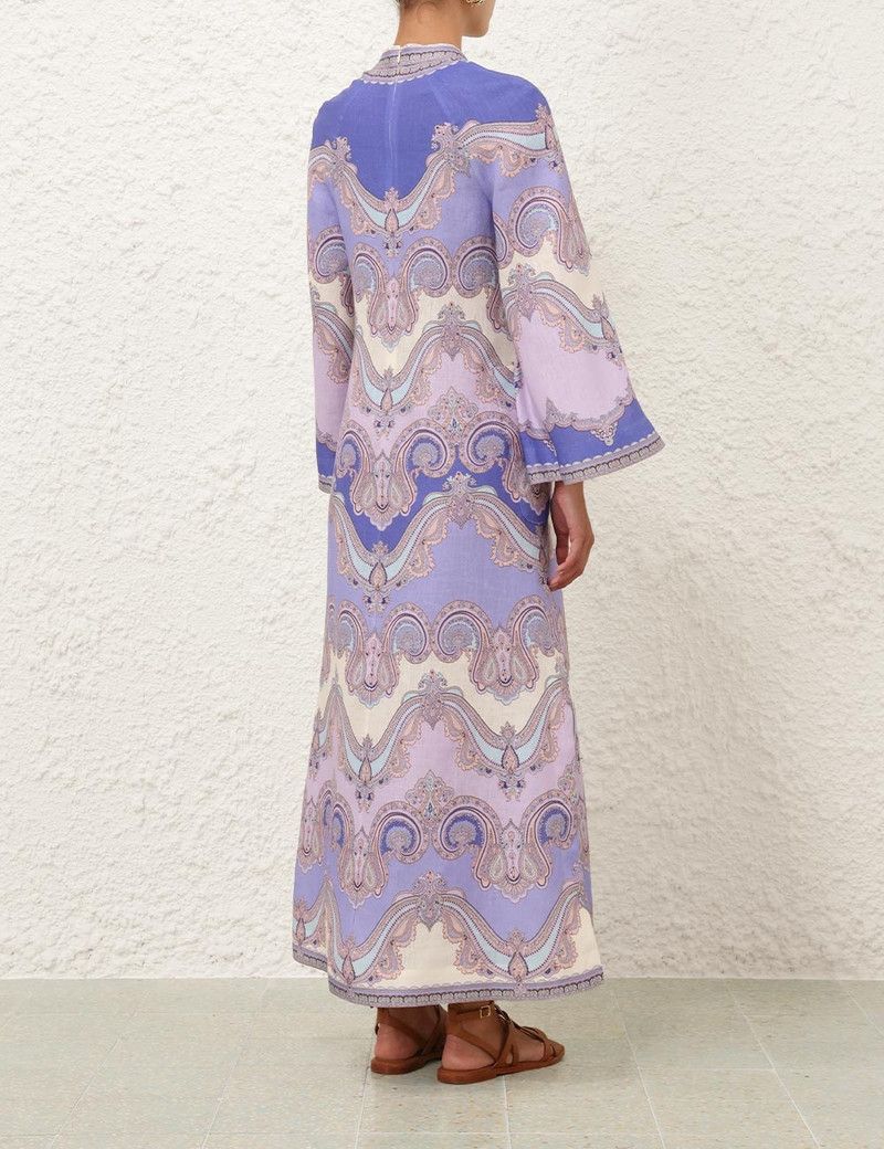 oc11z0226 Maxine Tunic Midi Dress in Multicolor