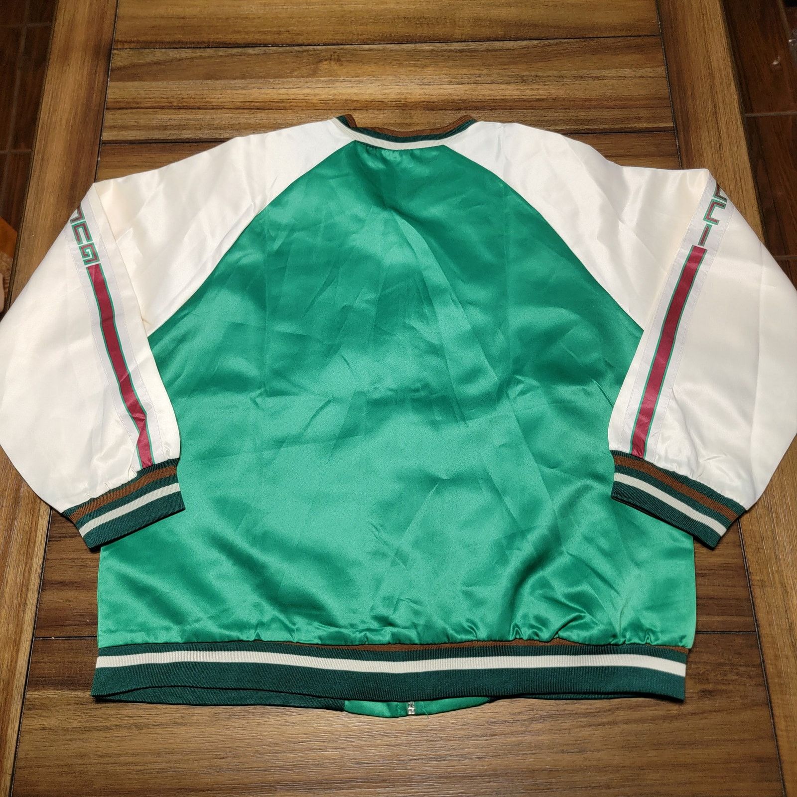 Other Mantingzhu Classic Zip Satin Jacket w/ Happy Bull Patch - 3 Size L / US 10 / IT 46 - 5 Thumbnail