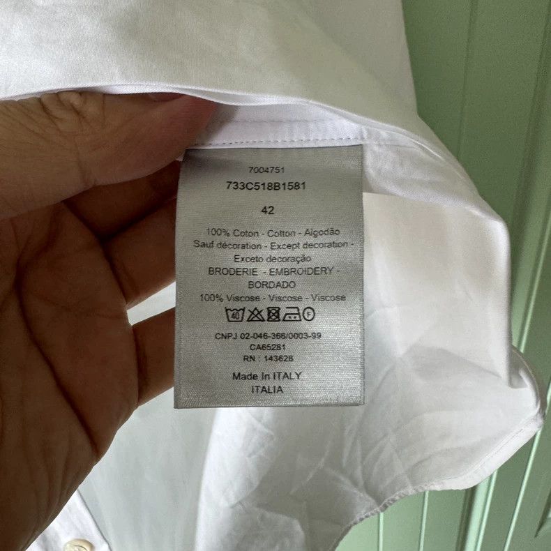 Dior Dior White little bee shirt Size US XS / EU 42 / 0 - 4 Thumbnail