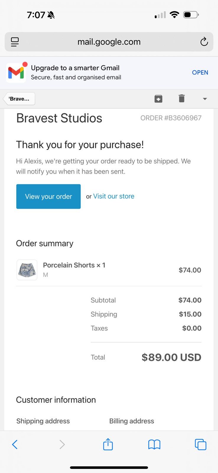 Bravest Studios Bravest Studios Porcelain Shorts ~ Blue Size US 30 / EU 46 - 8 Thumbnail